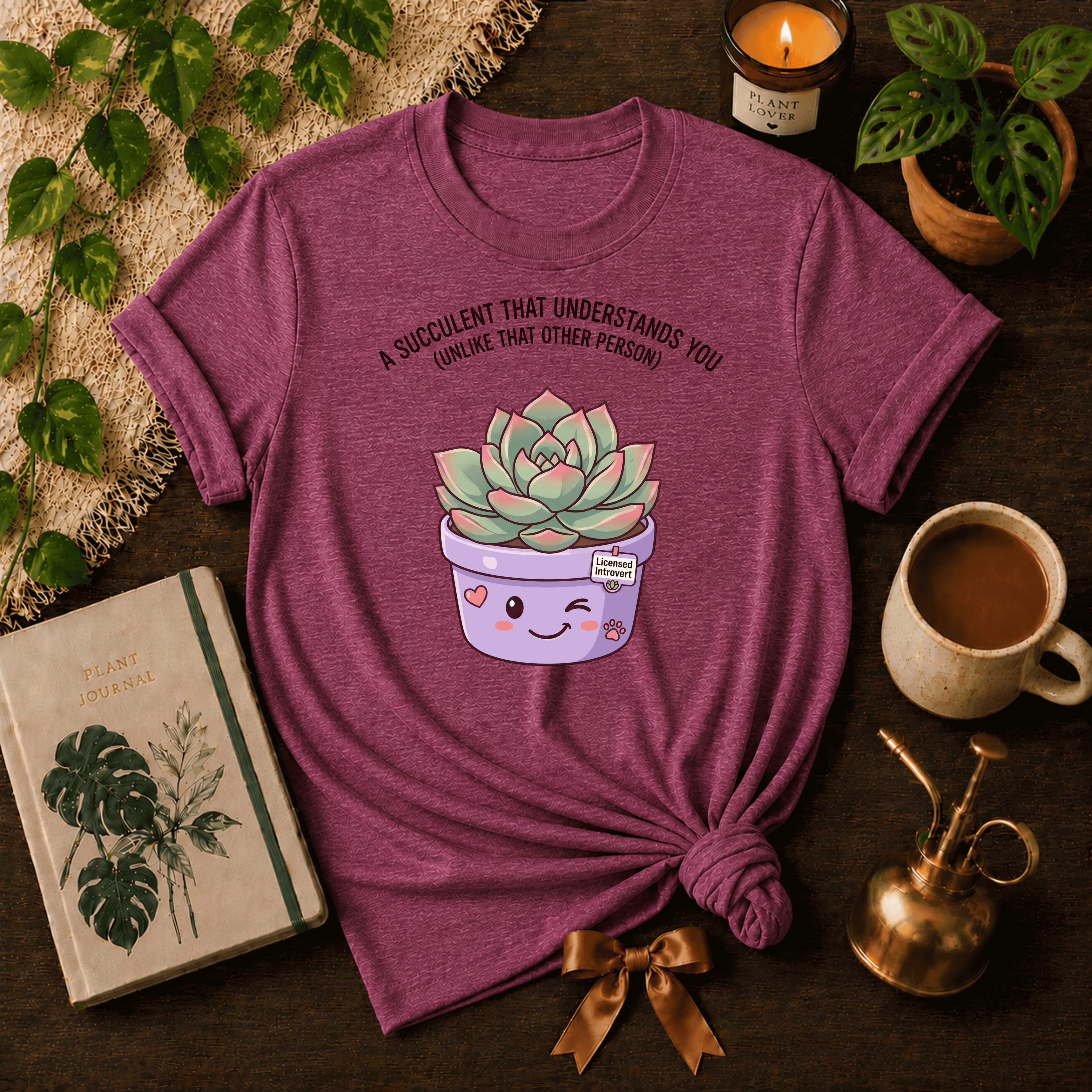 Succulent That Understands You | Plant Lover Graphic T-Shirt
