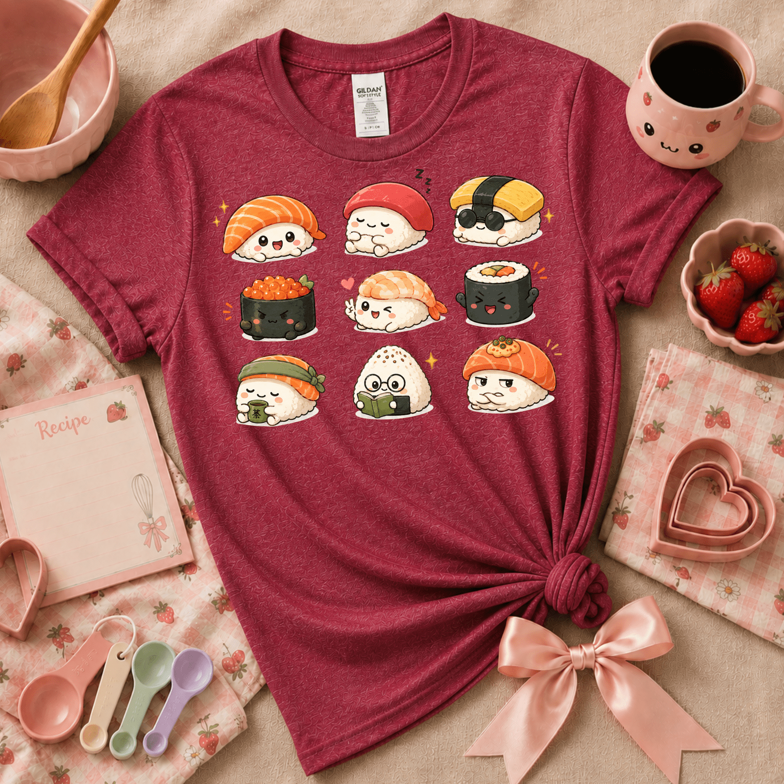 Sushi | Cute Food Graphic T-Shirt