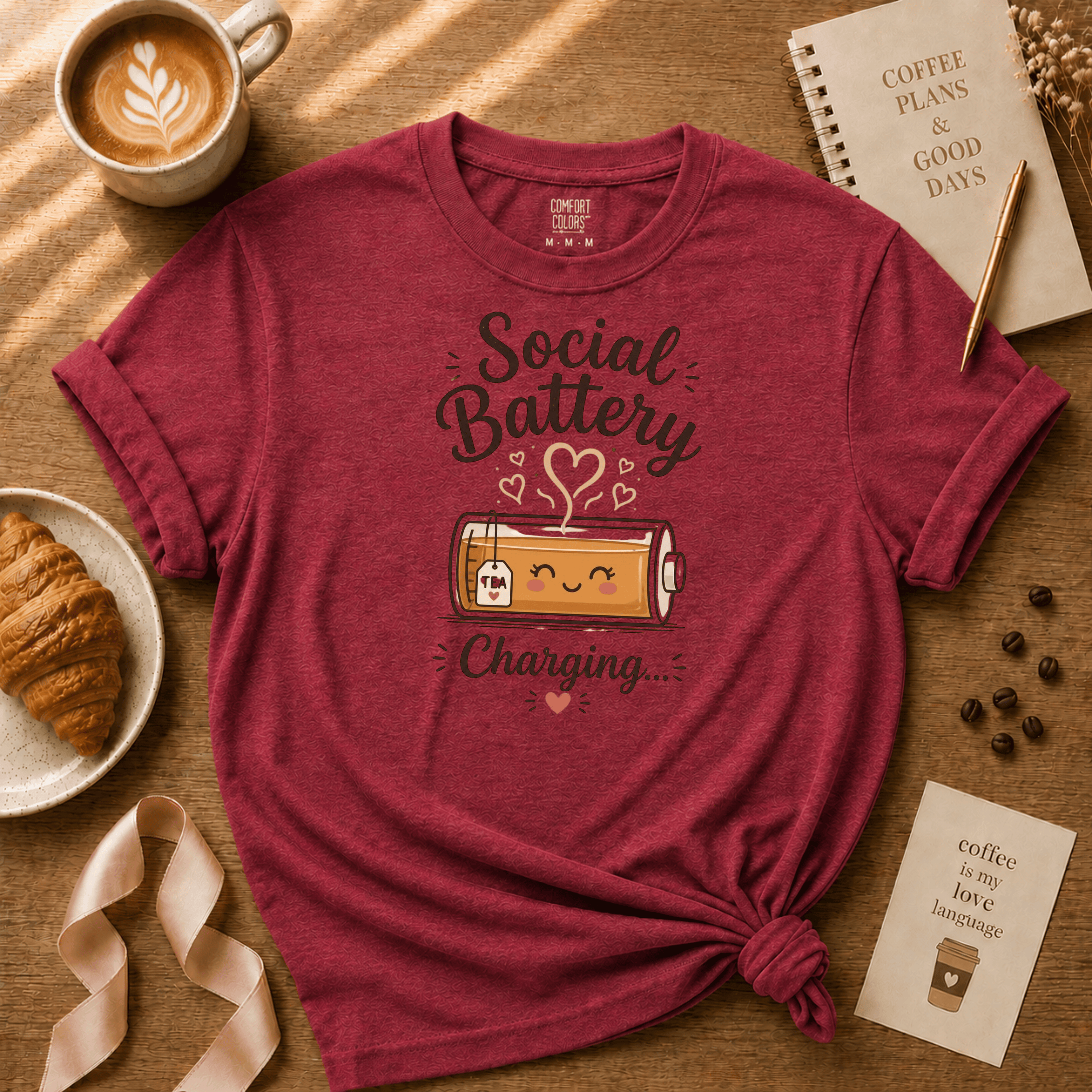 Tea Battery | Tea Lover Graphic T-Shirt