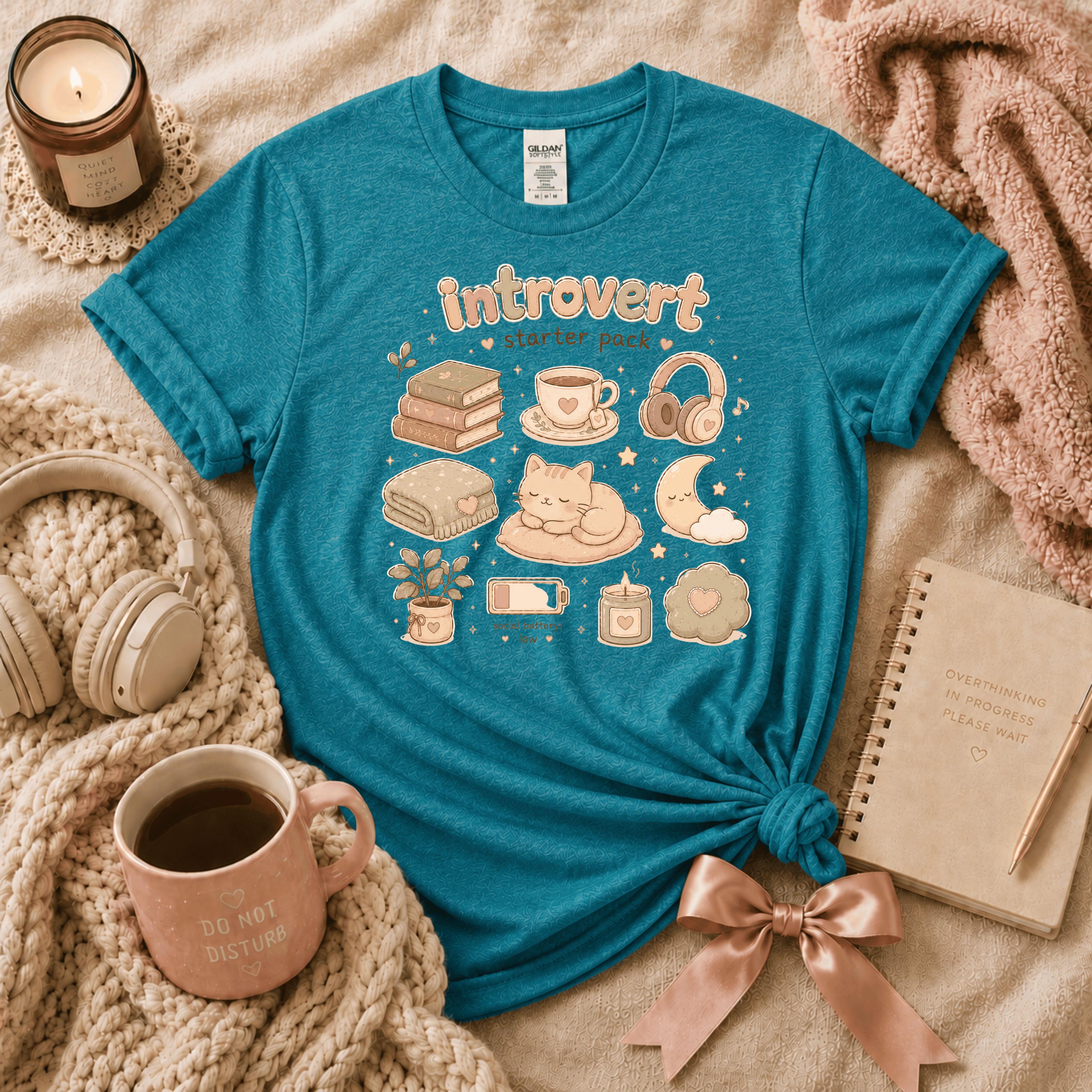 Introvert Starter Pack | Funny Introvert Graphic T-Shirt