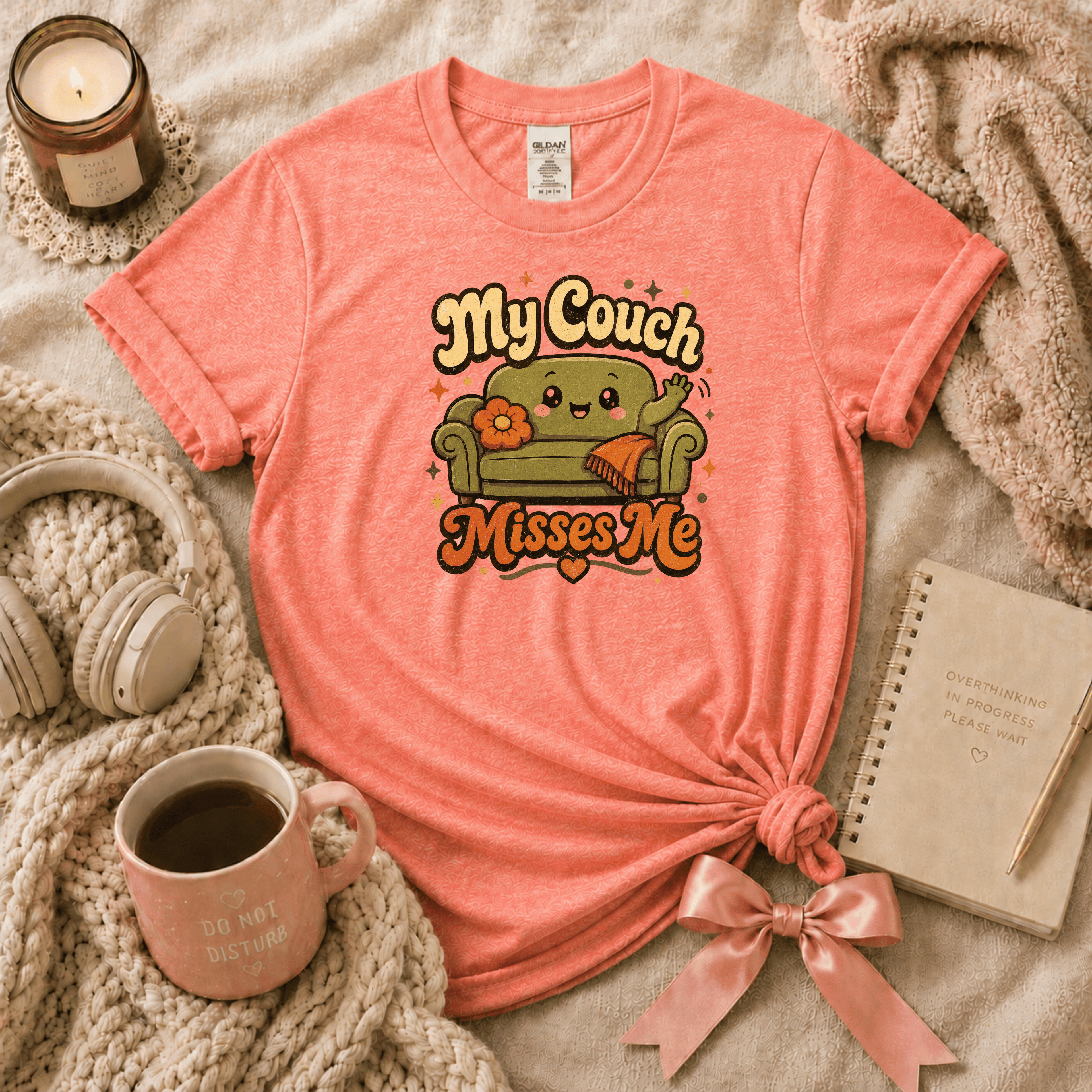 My Couch Misses Me | Funny Introvert Graphic T-Shirt