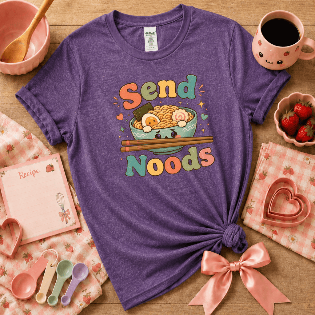 Send Noods | Cute Food Graphic T-Shirt