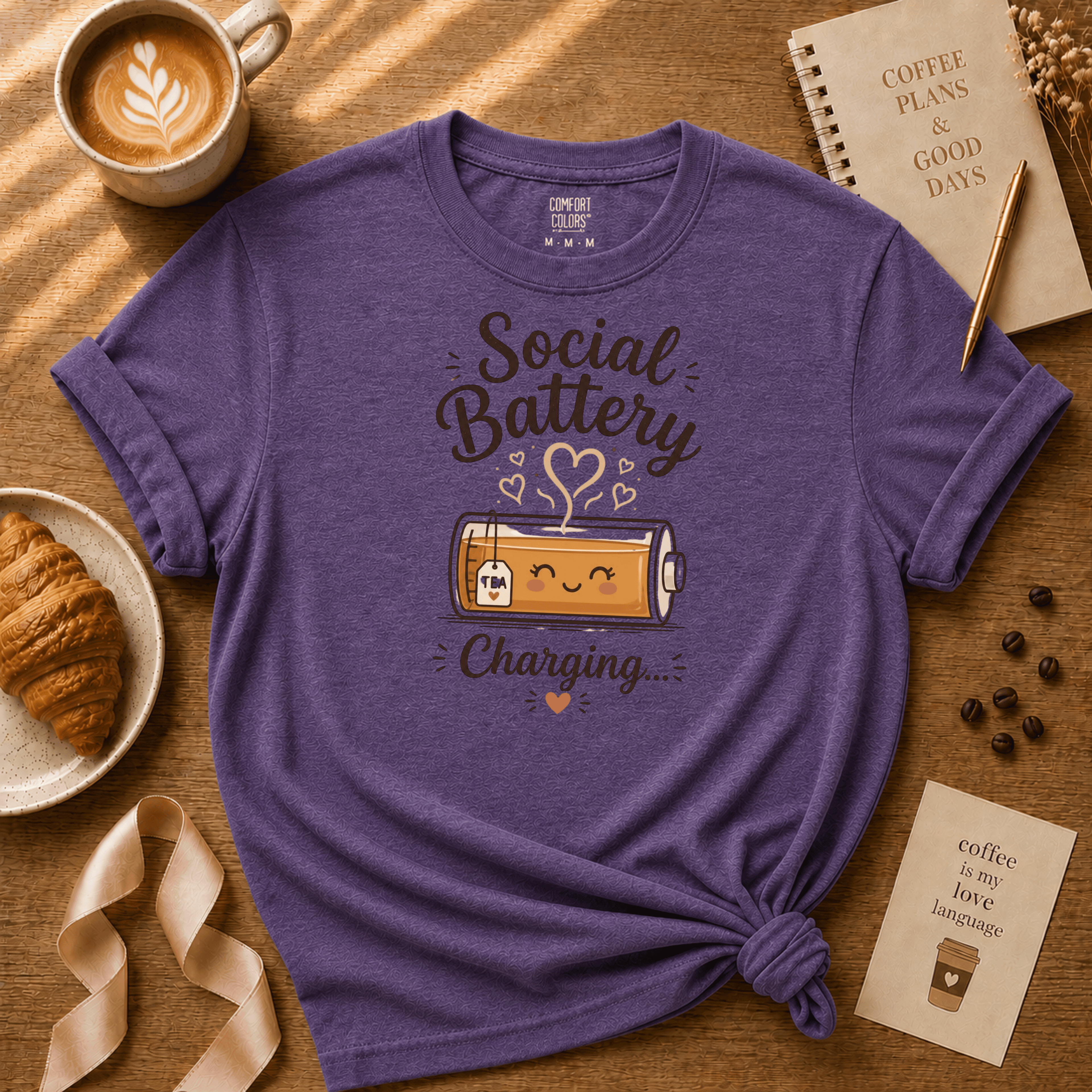 Tea Battery | Tea Lover Graphic T-Shirt