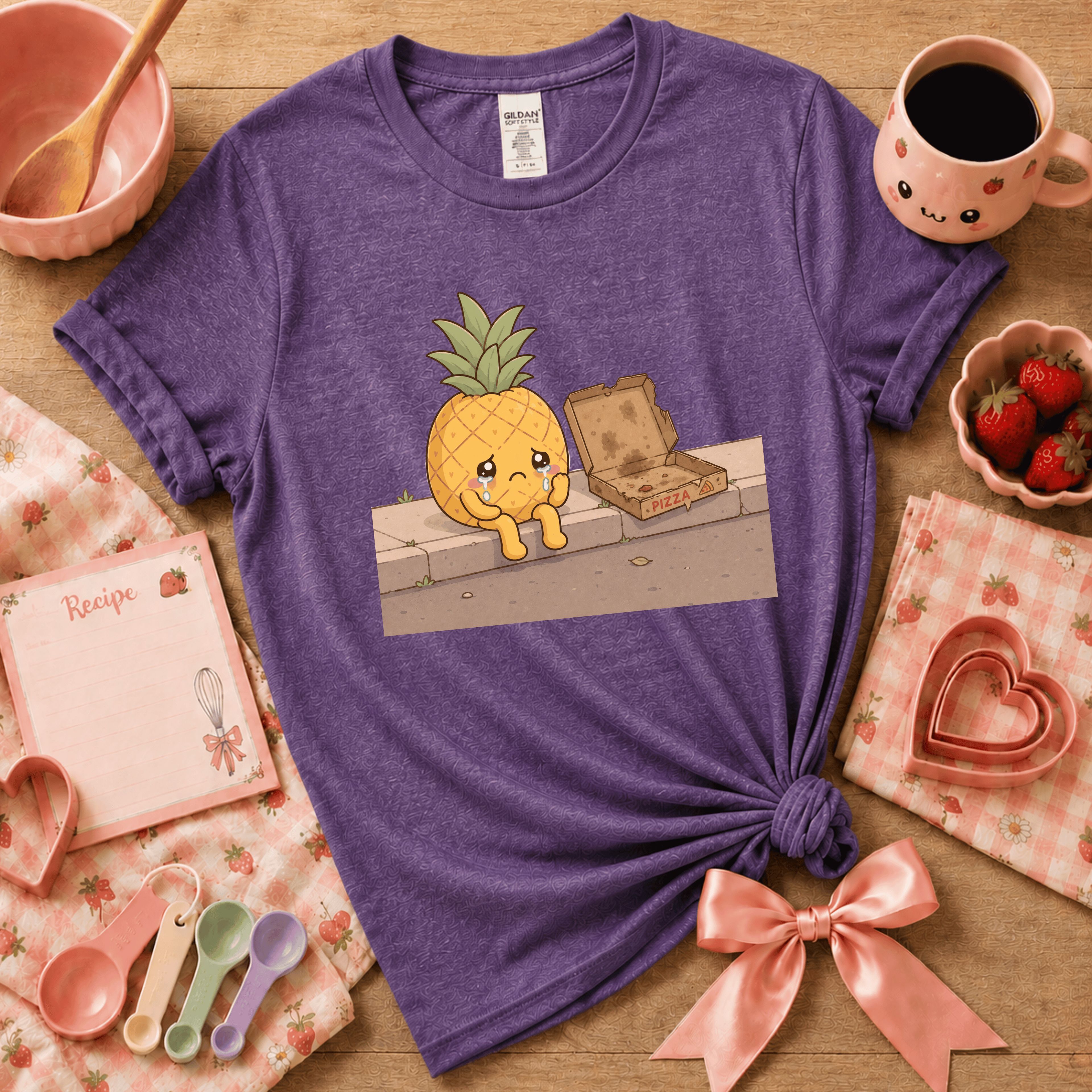 Pineapple Pizza | Cute Food Graphic T-Shirt