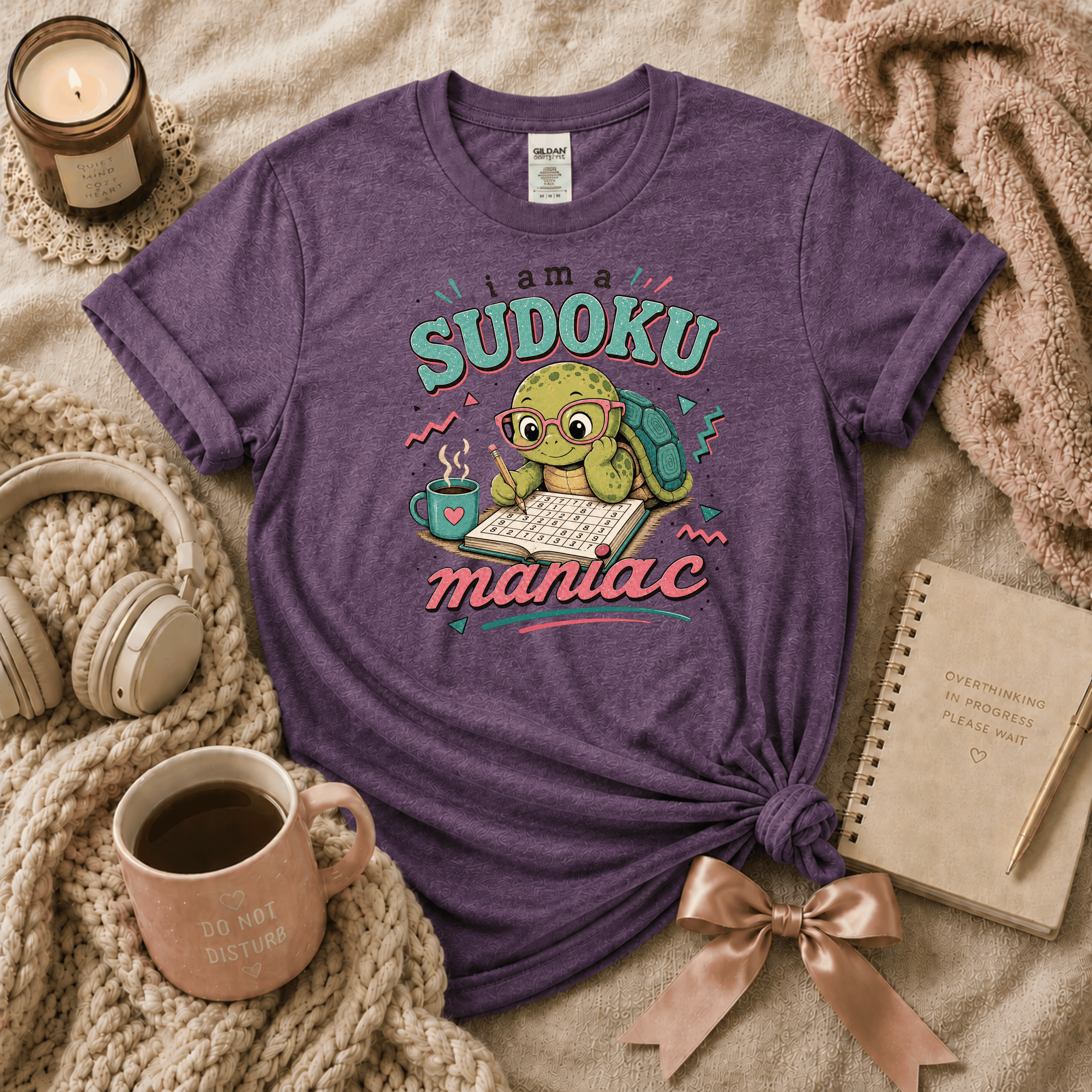 Sudoku Maniac | Funny Introvert Graphic T-Shirt
