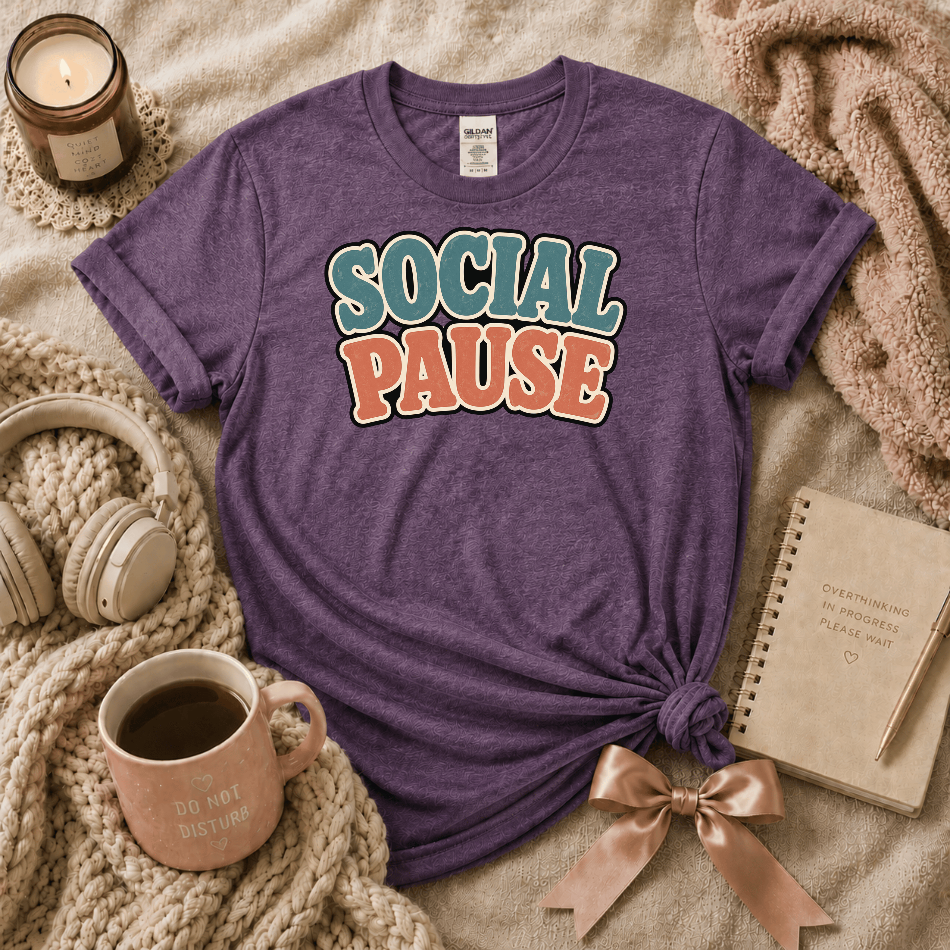 Social Pause | Funny Introvert Graphic T-Shirt