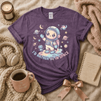 I'd Rather Be In Space On Moon | Funny Introvert Graphic T-Shirt
