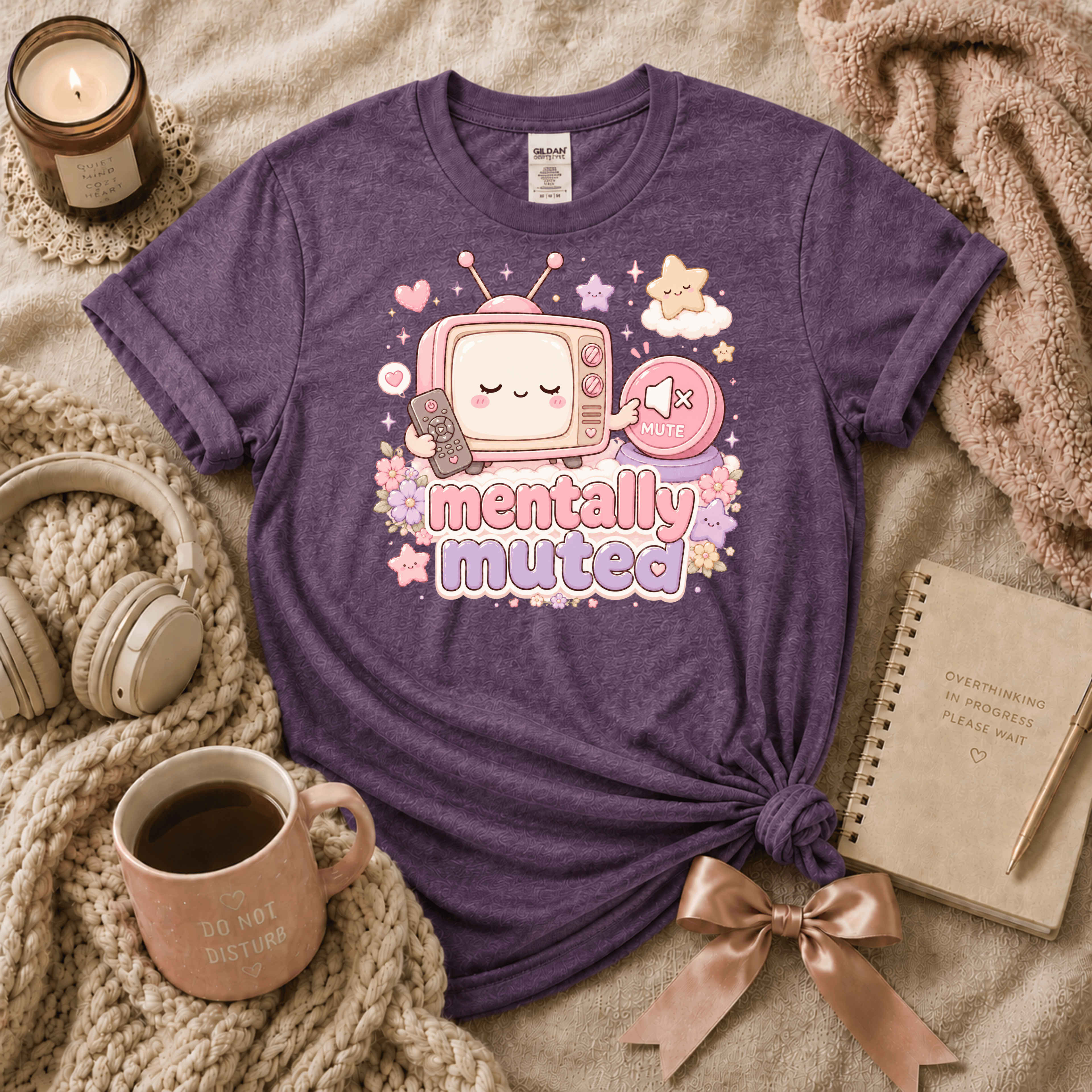 Mentally Muted | Funny Introvert Graphic T-Shirt