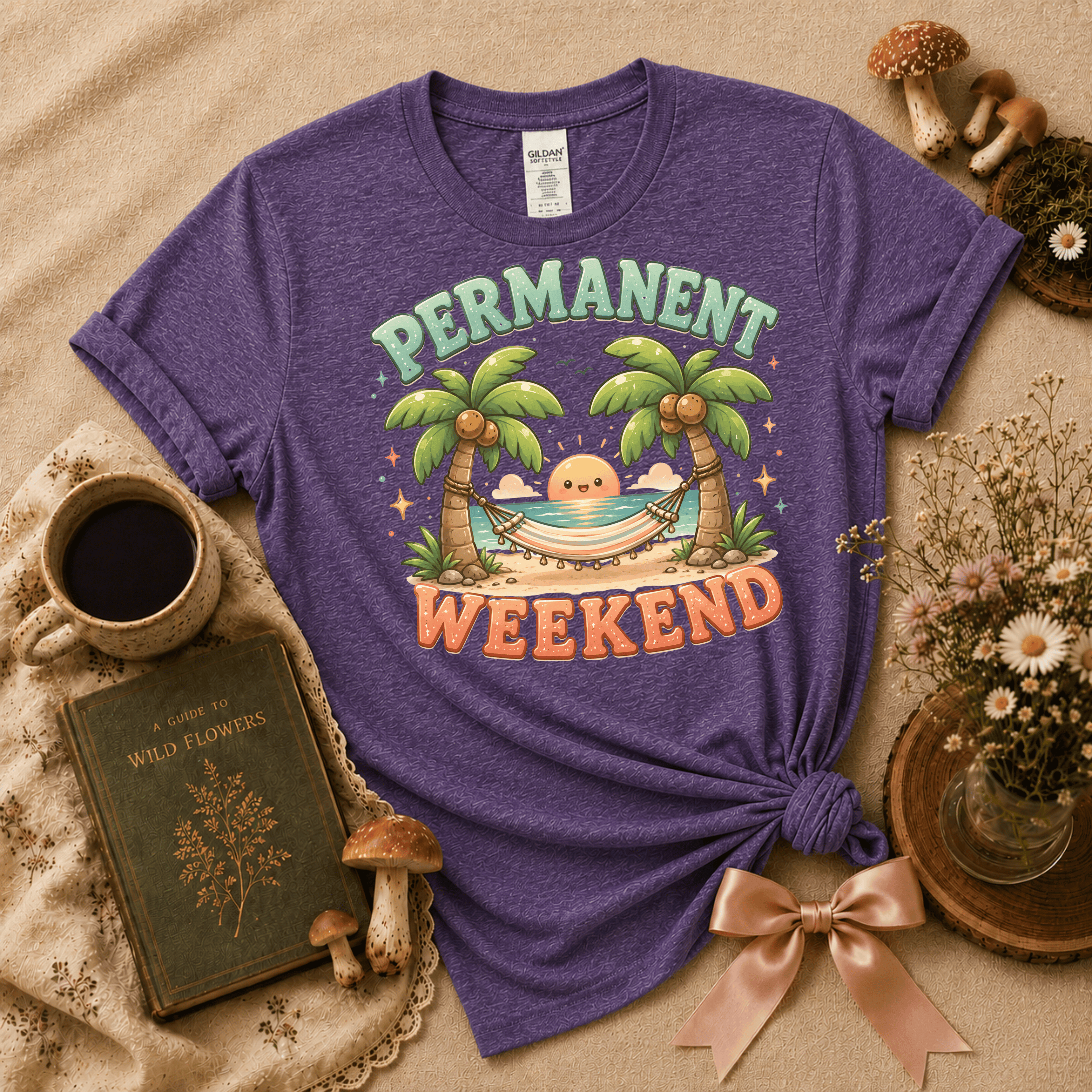Permanent Weekend | Cottagecore Graphic T-Shirt