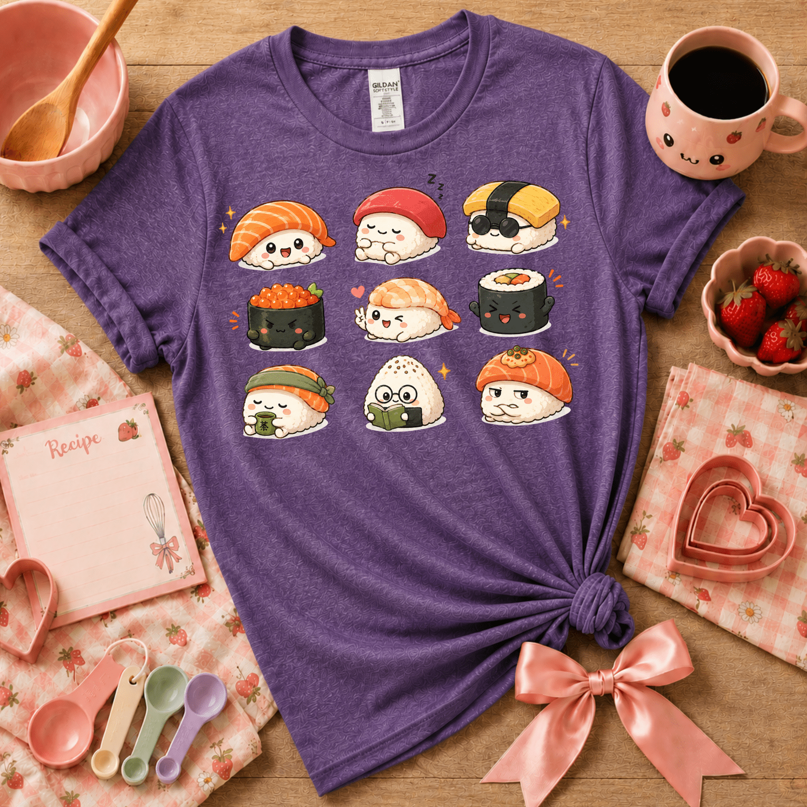 Sushi | Cute Food Graphic T-Shirt