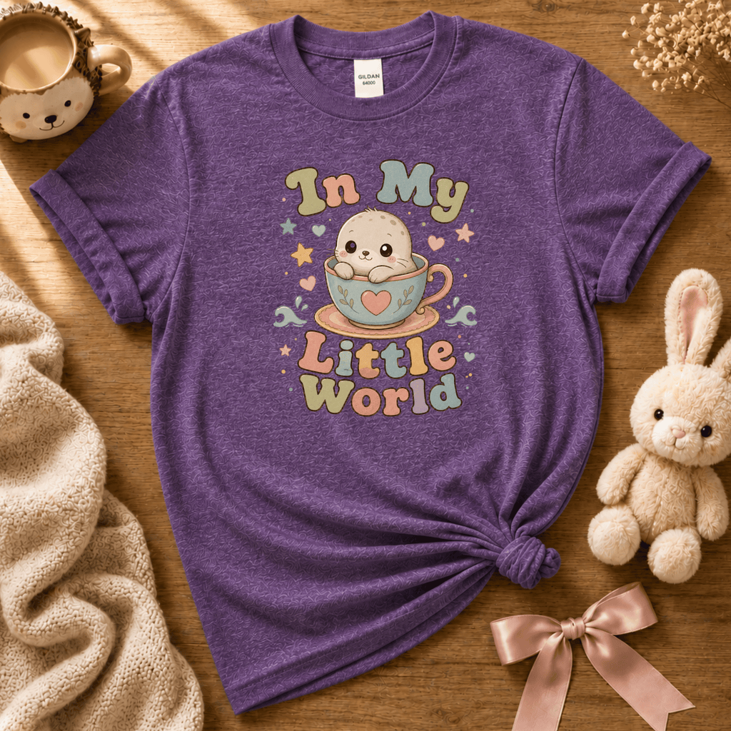 In My Little World | Cute Animal Graphic T-Shirt