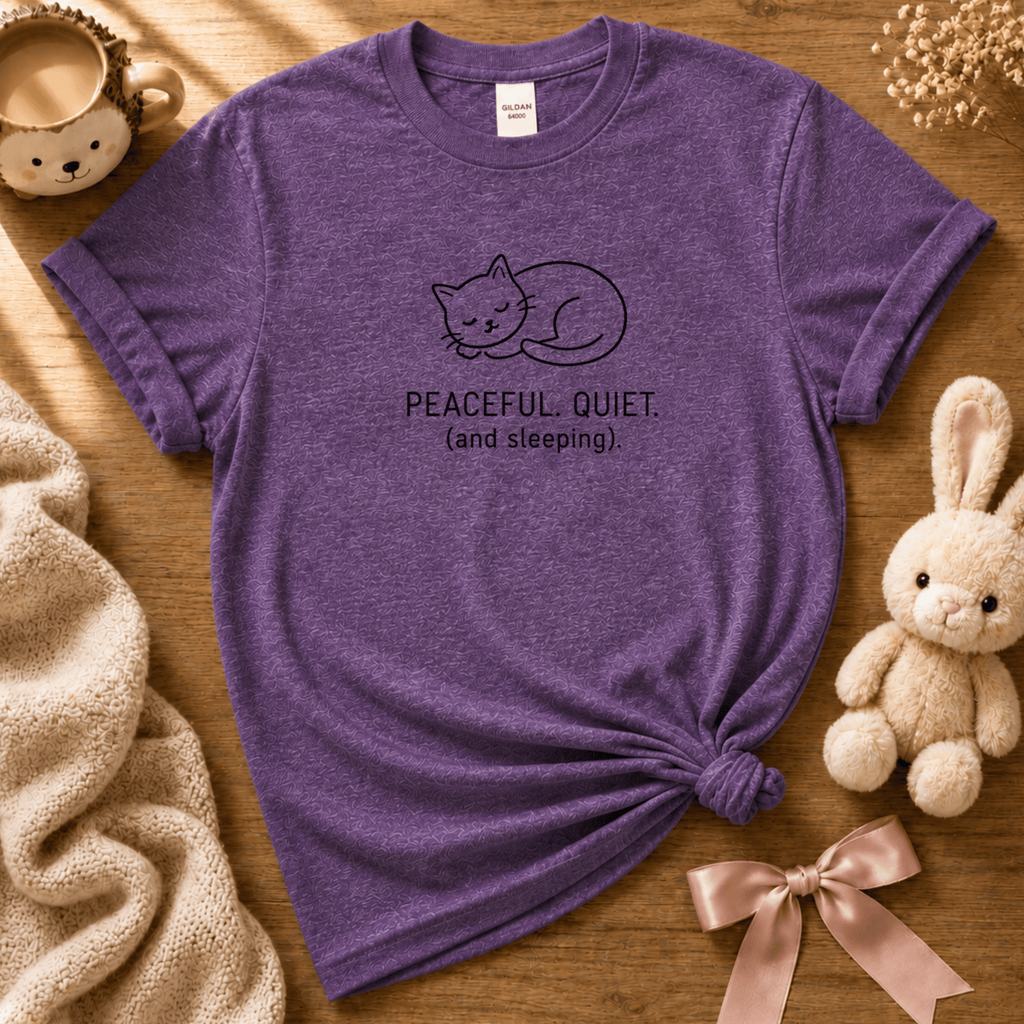 Peaceful, Quiet | Cute Animal Graphic T-Shirt