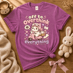 Overthink Cat | Cute Animal Graphic T-Shirt
