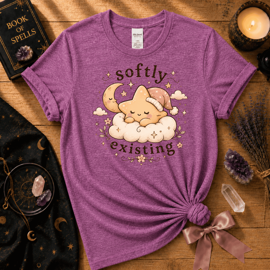 Star Softly Existing On Cloud | Celestial Graphic T-Shirt