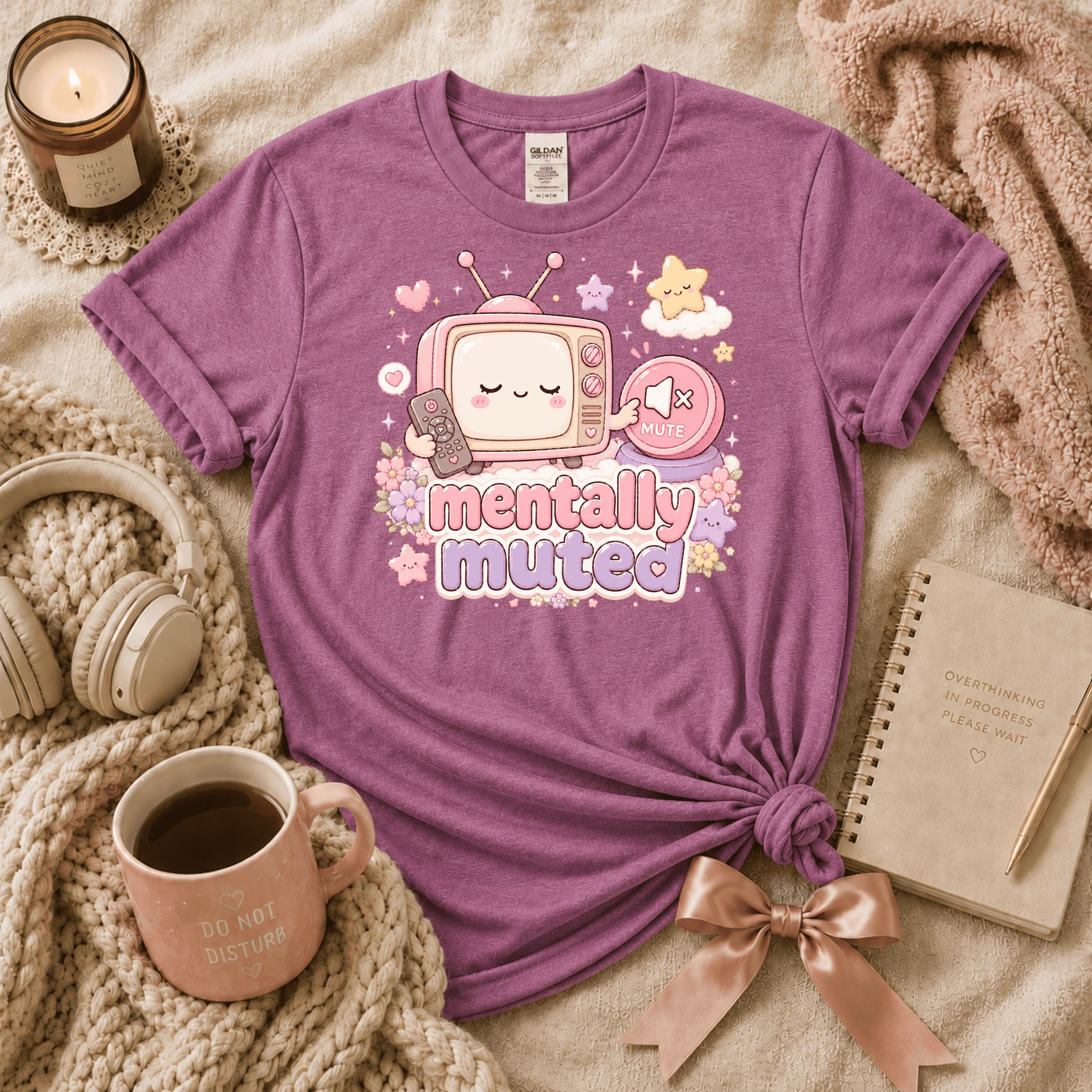Mentally Muted | Funny Introvert Graphic T-Shirt