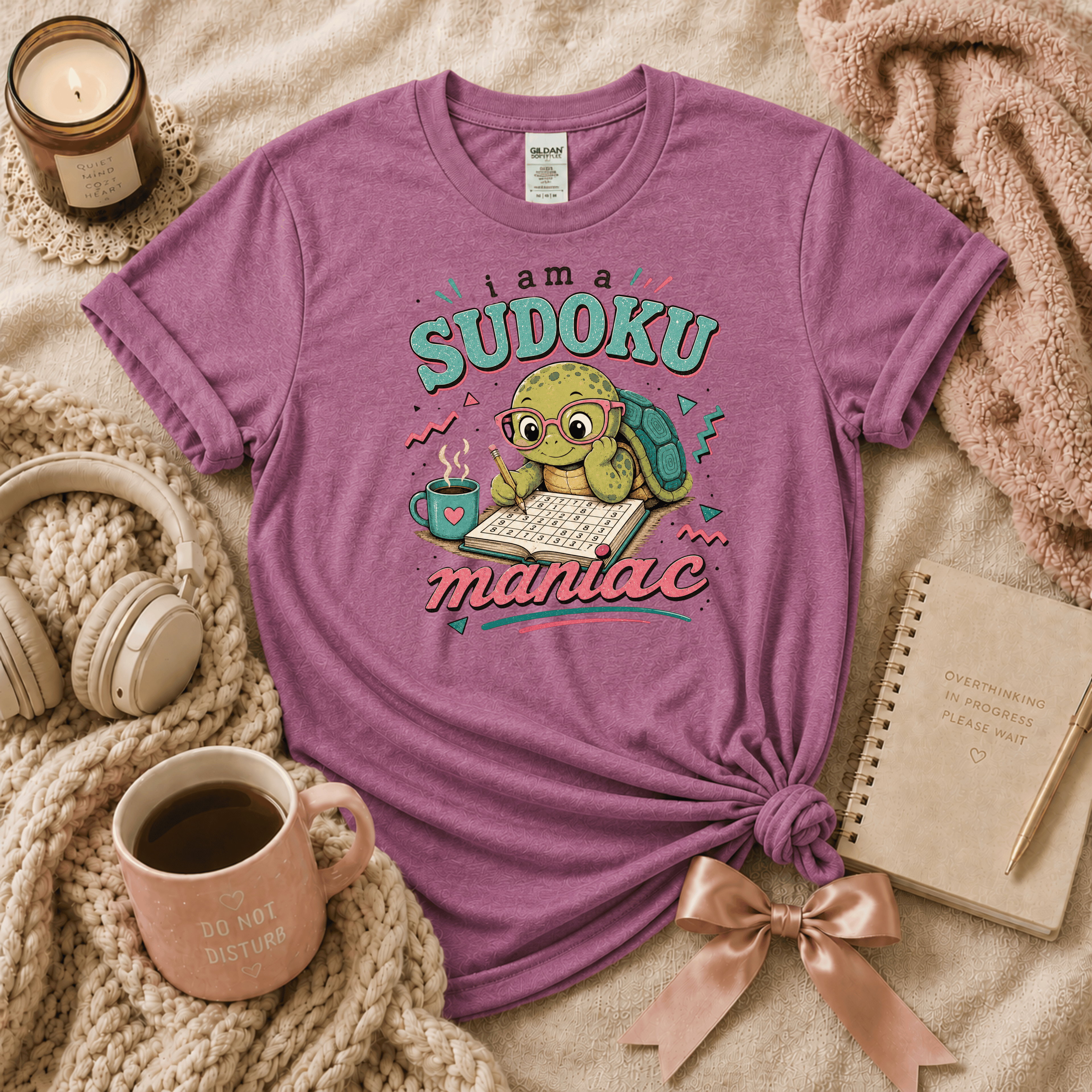 Sudoku Maniac | Funny Introvert Graphic T-Shirt