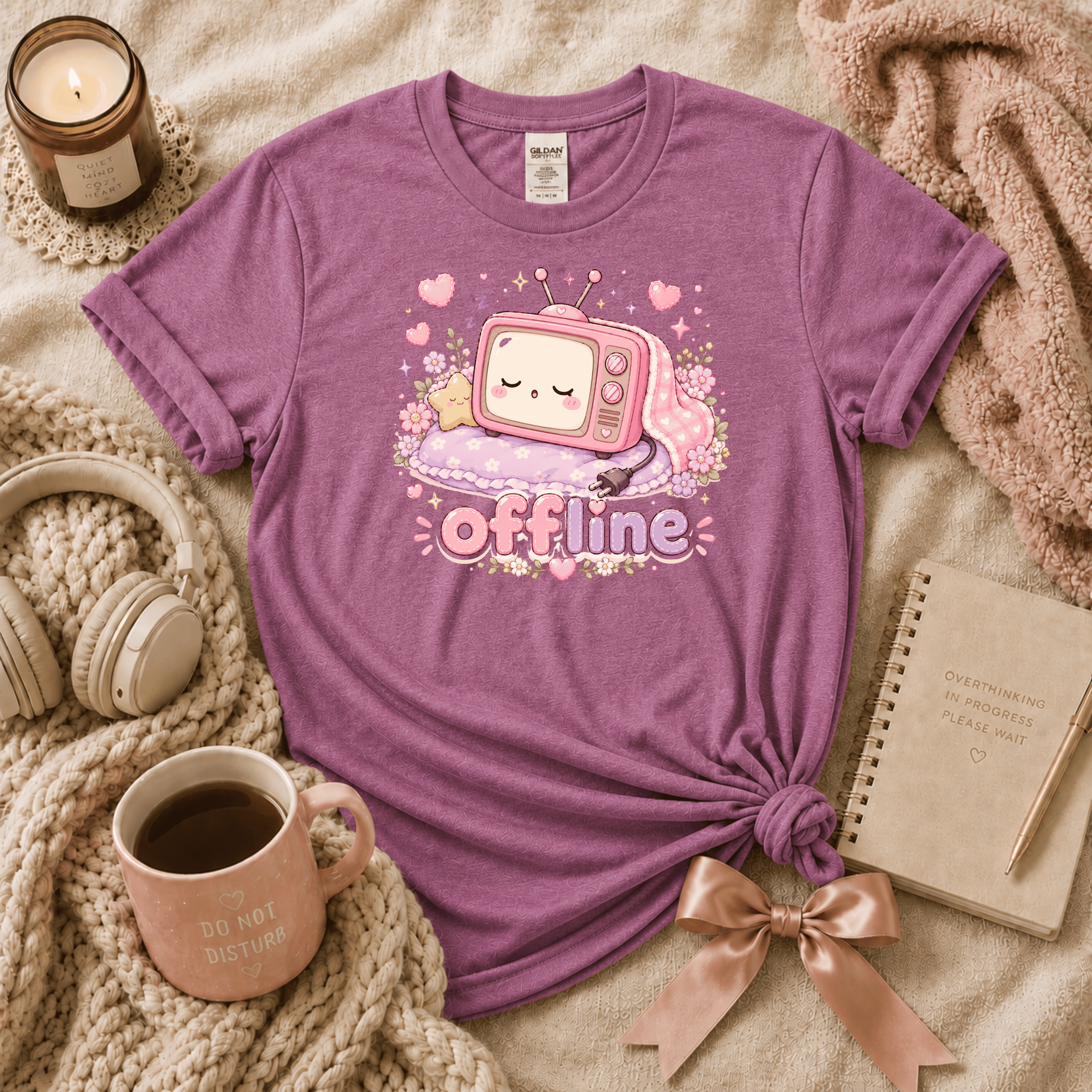Offline | Funny Introvert Graphic T-Shirt