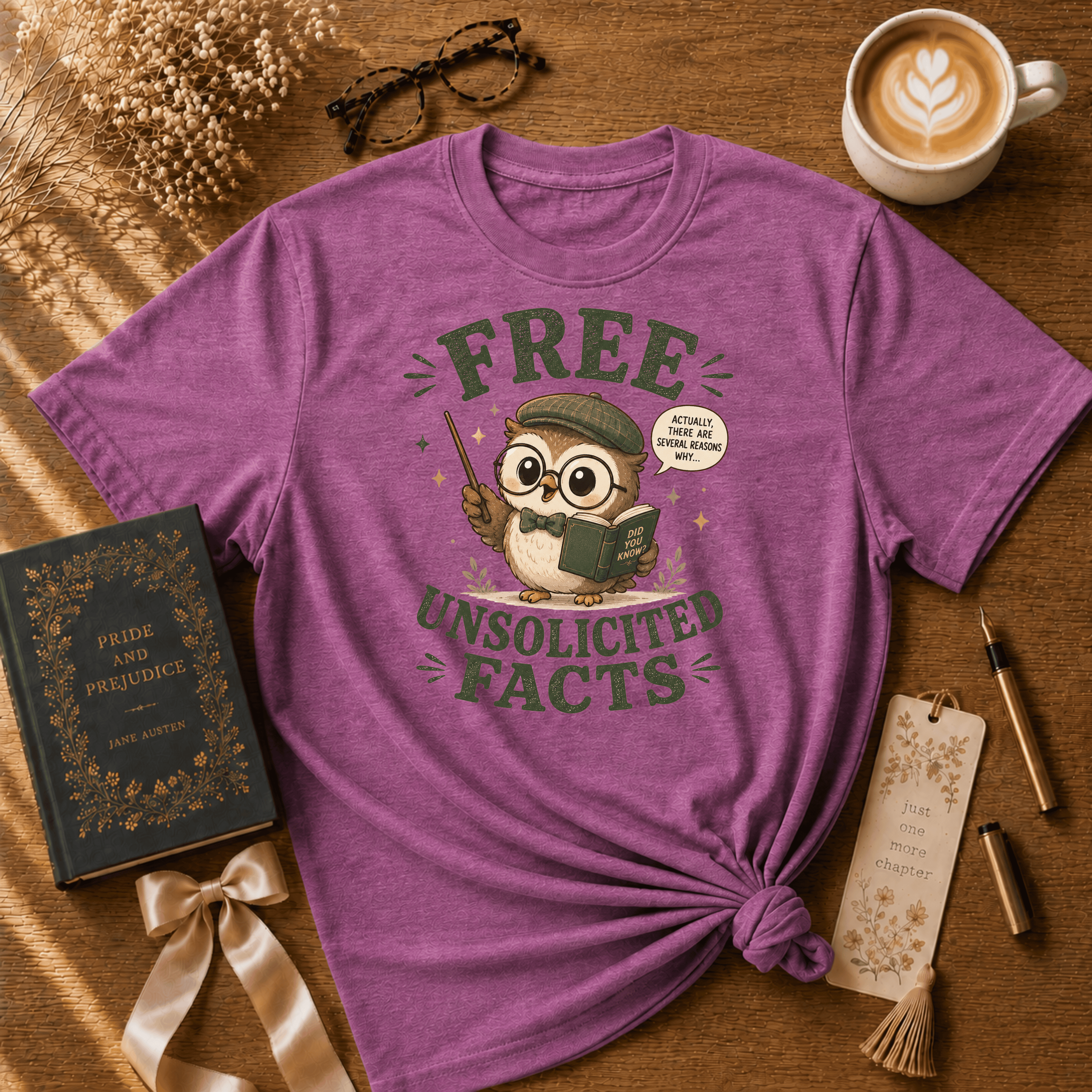 Unsolicited Facts | Book Lover Graphic T-Shirt