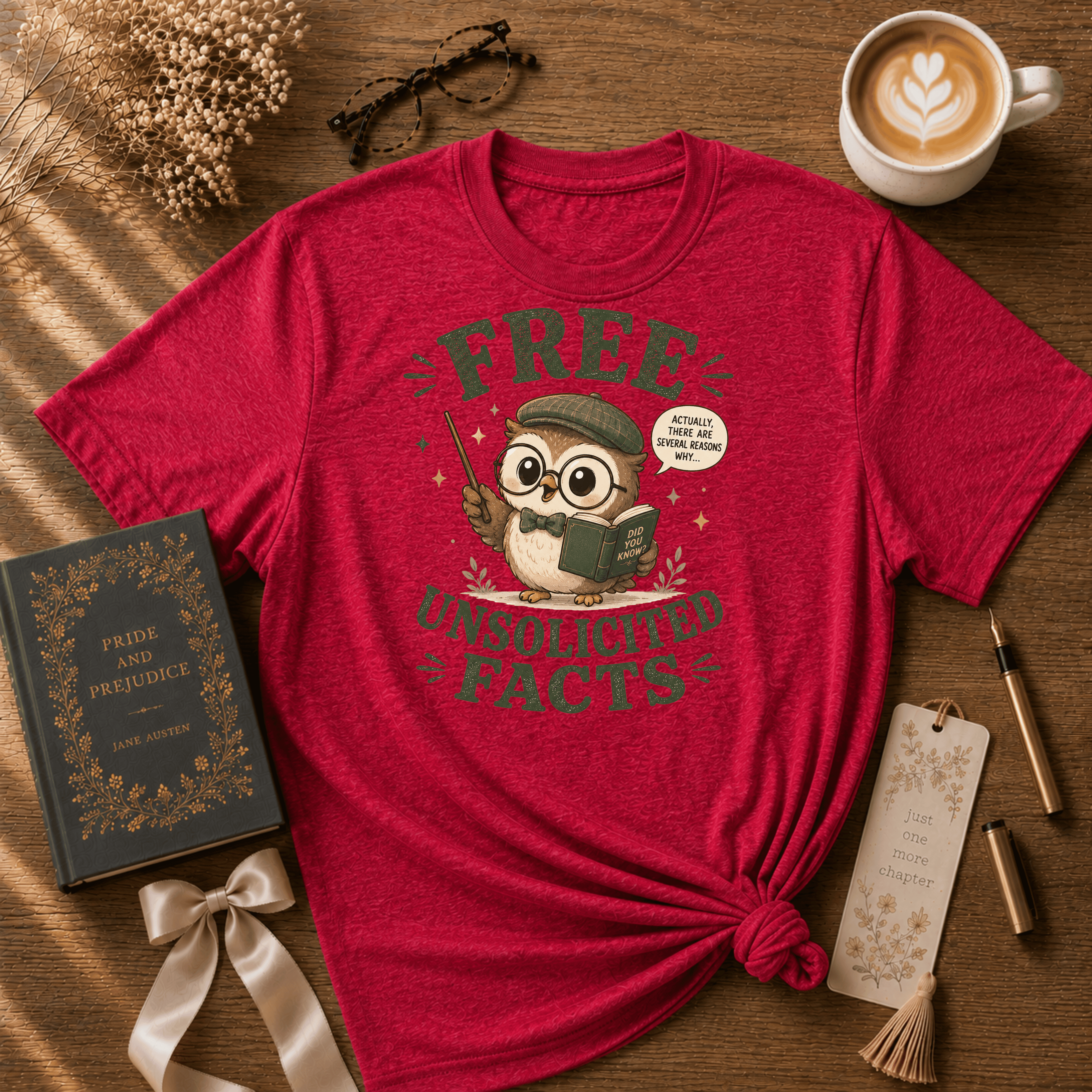 Unsolicited Facts | Book Lover Graphic T-Shirt