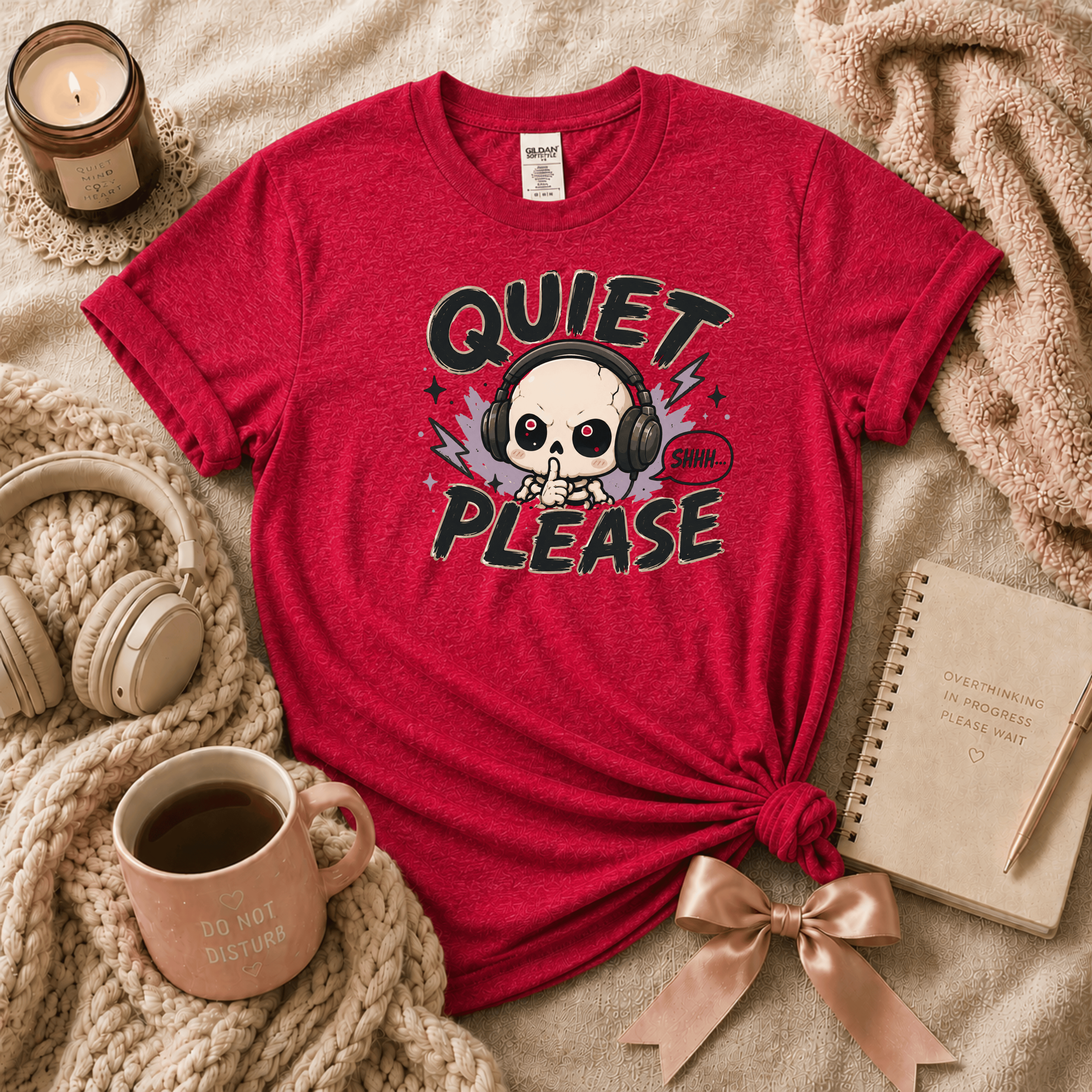 Quiet Please | Funny Introvert Graphic T-Shirt