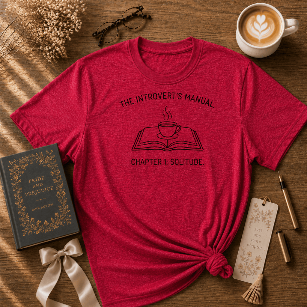 Introvert's Manual | Book Lover Graphic T-Shirt