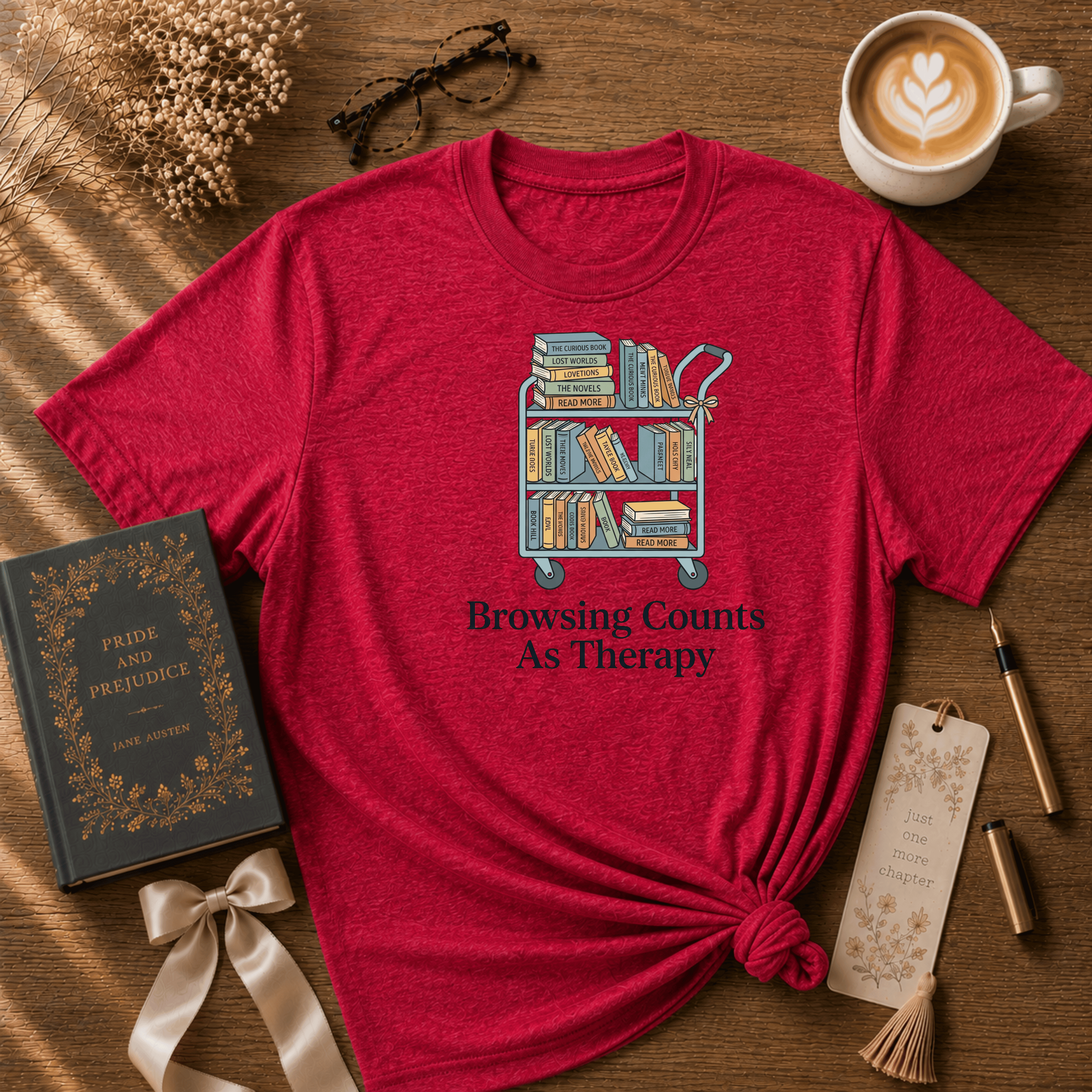 Browsing Counts | Book Lover Graphic T-Shirt