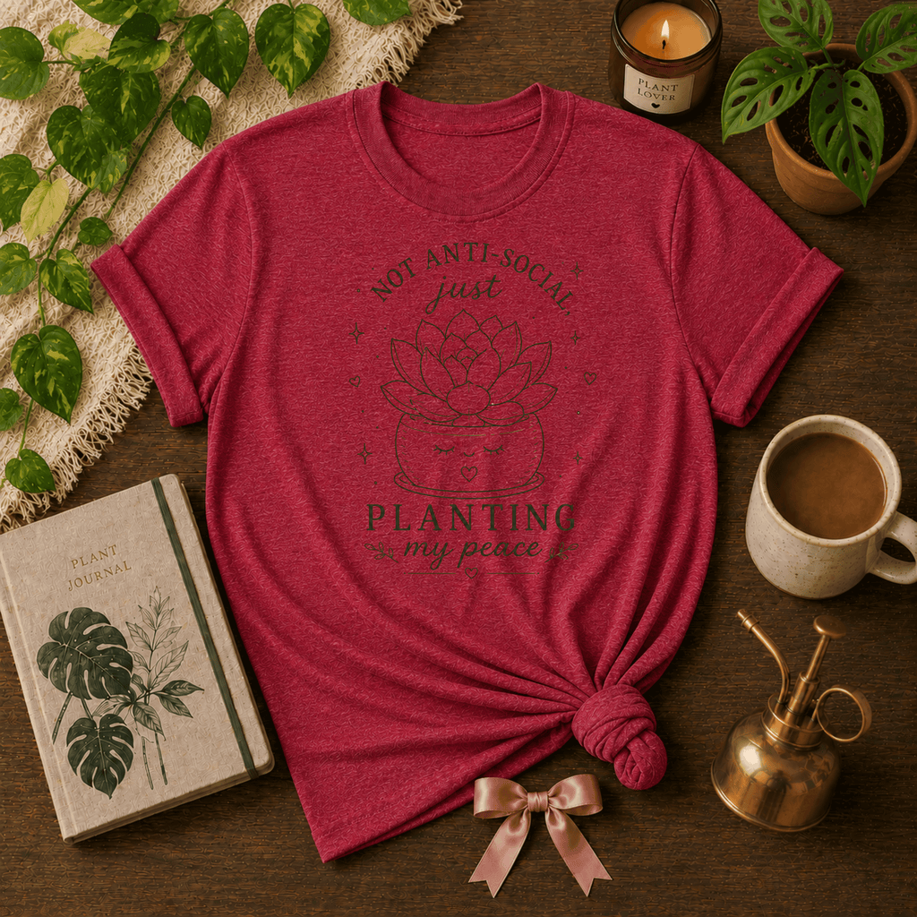 Planting My Peace | Plant Lover Graphic T-Shirt