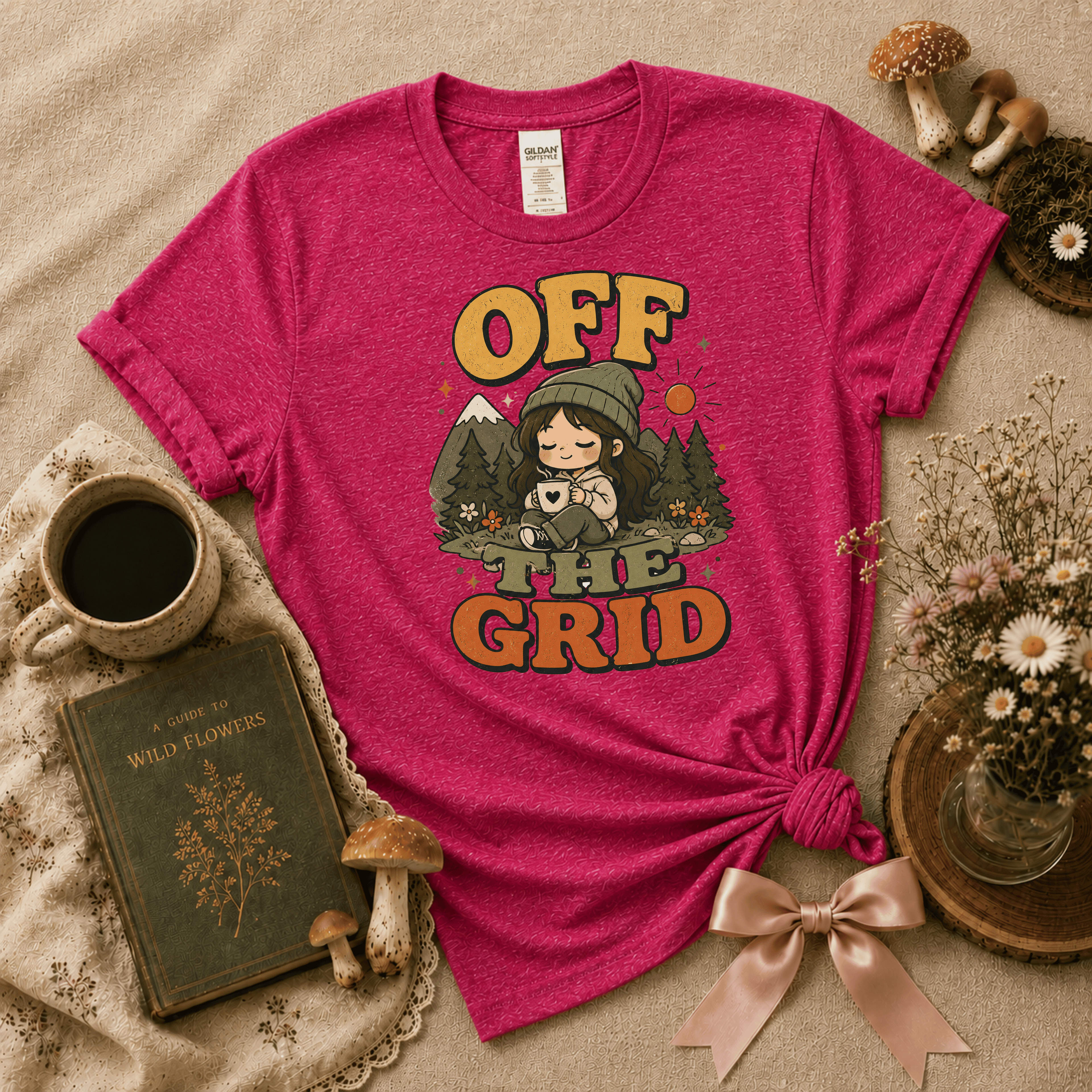 Off The Grid | Cottagecore Graphic T-Shirt