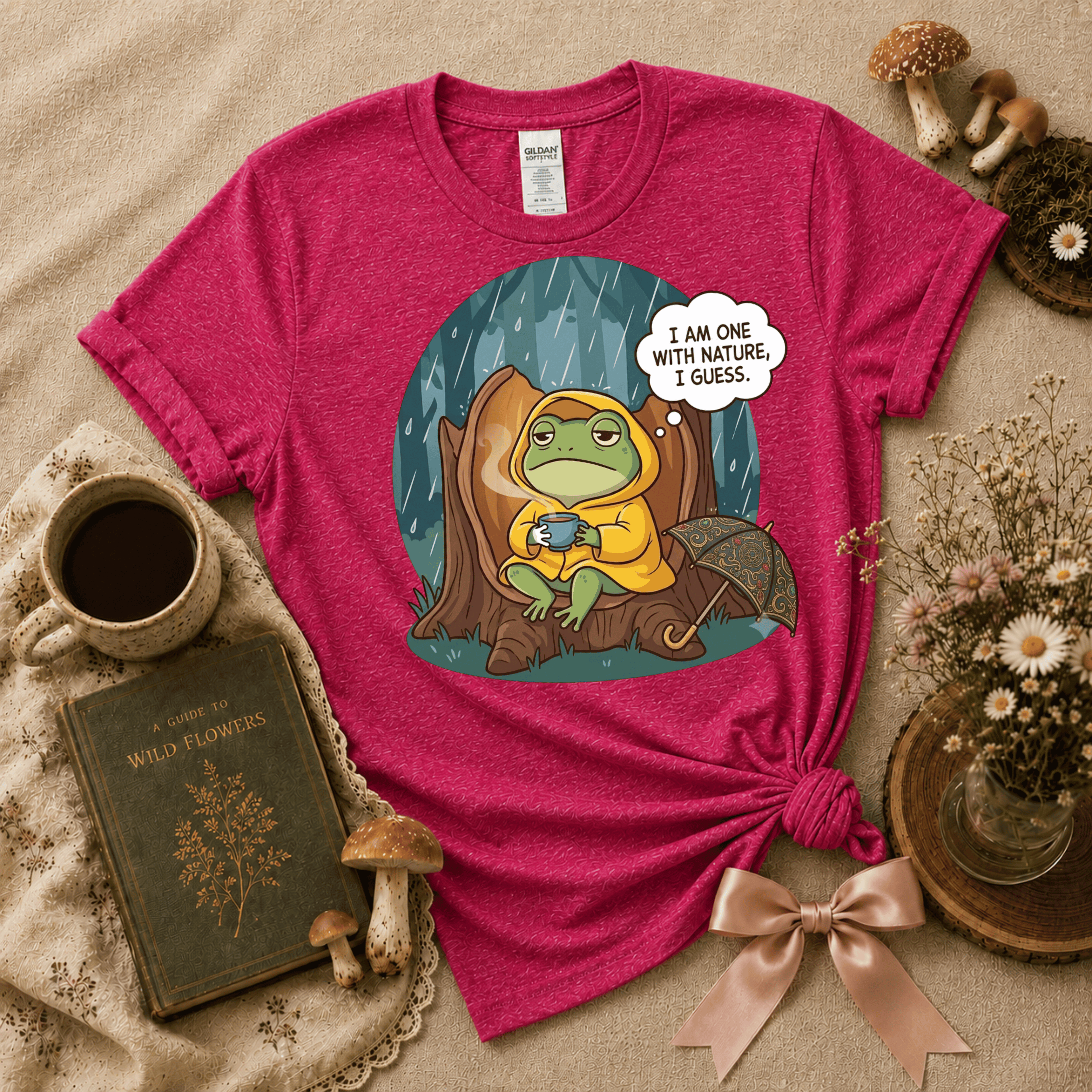 I Am One With Nature | Cottagecore Graphic T-Shirt