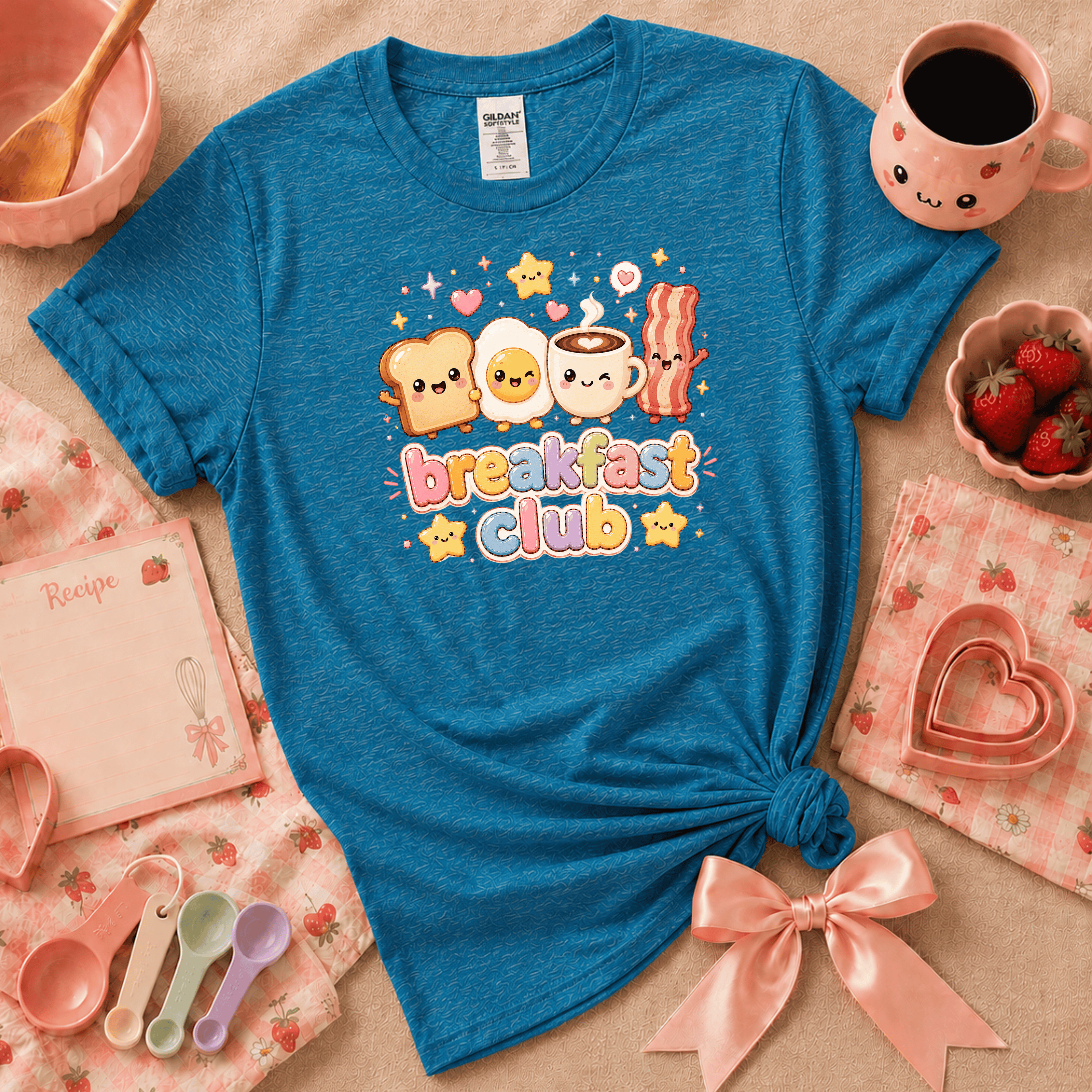 Breakfast Club | Cute Food Graphic T-Shirt