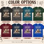 I Survived Premium T-Shirt color chart: Asphalt, Deep Teal, Evergreen, Maroon, Navy, Team Purple, True Royal, Vintage Black
