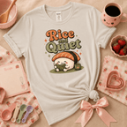 Rice And Quiet | Cute Food Graphic T-Shirt