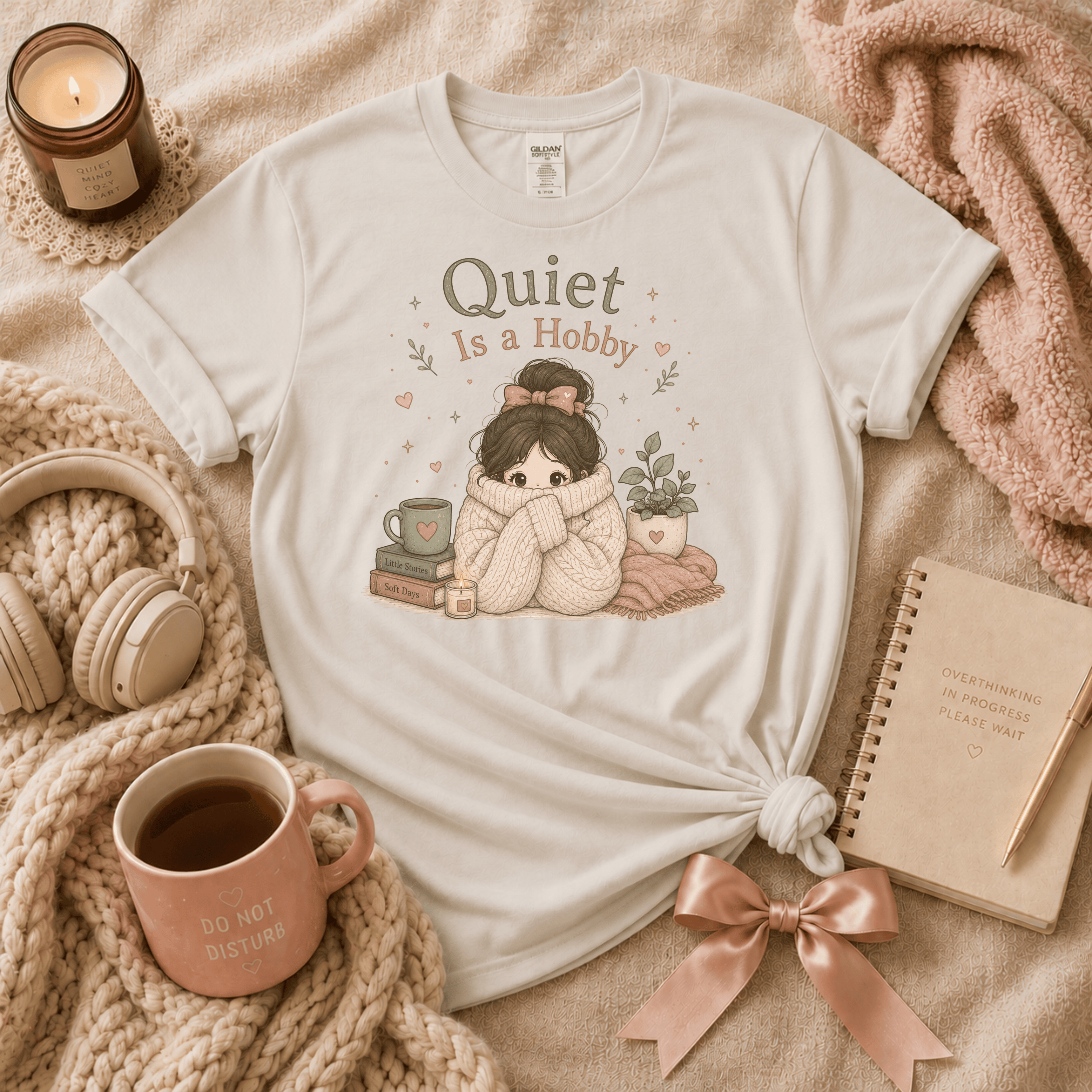 Quiet Is A Hobby | Funny Introvert Graphic T-Shirt