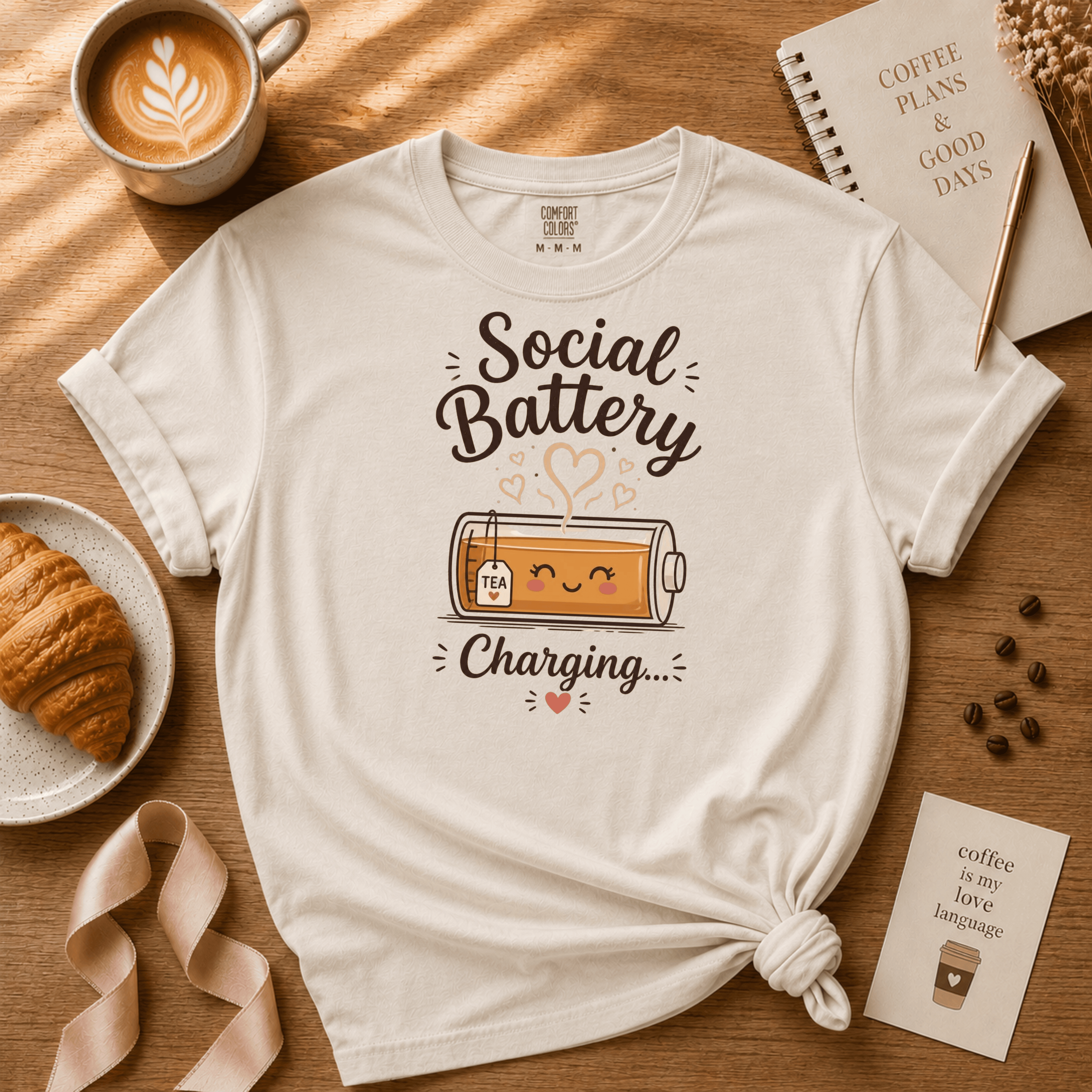 Tea Battery | Tea Lover Graphic T-Shirt