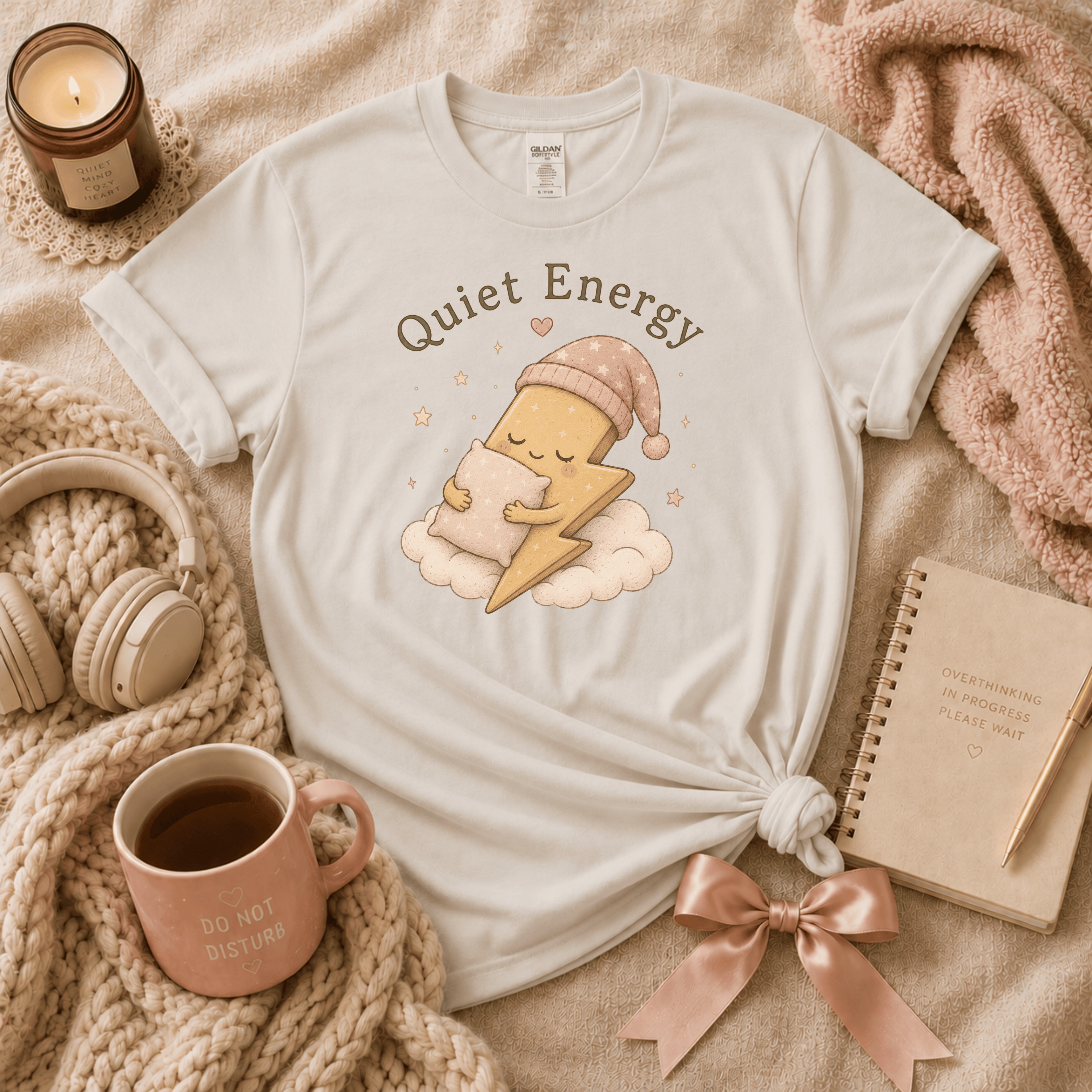 Quiet Energy | Funny Introvert Graphic T-Shirt