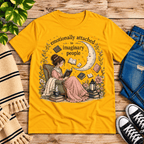 Imaginary People Premium T-Shirt in gold, flat lay