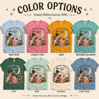 Imaginary People Premium T-Shirt color chart: Baby Blue, Charity Pink, Gold, Heather Sea Green, Leaf, Mint, Natural, Steel Blue