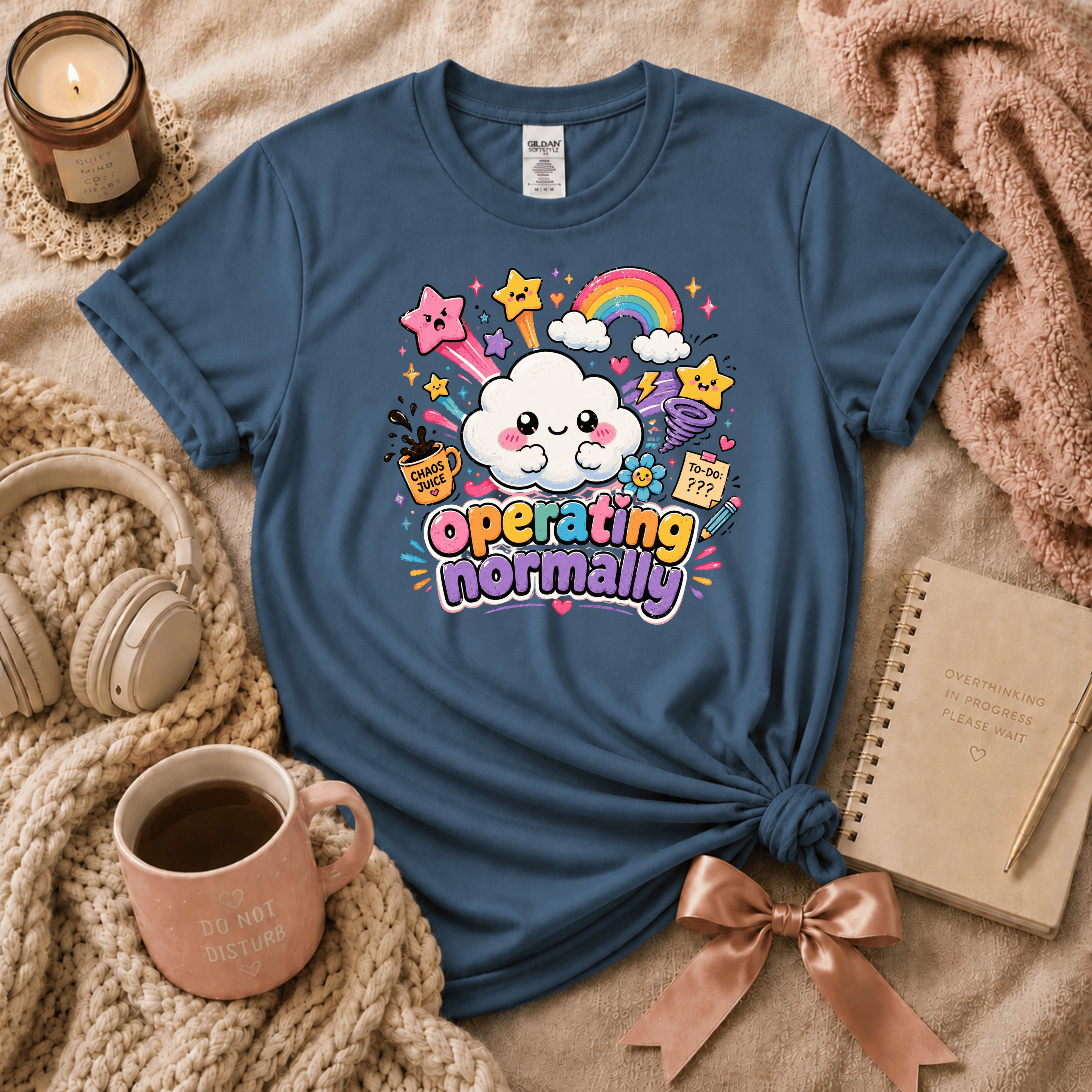 Operating Normally | Funny Introvert Graphic T-Shirt