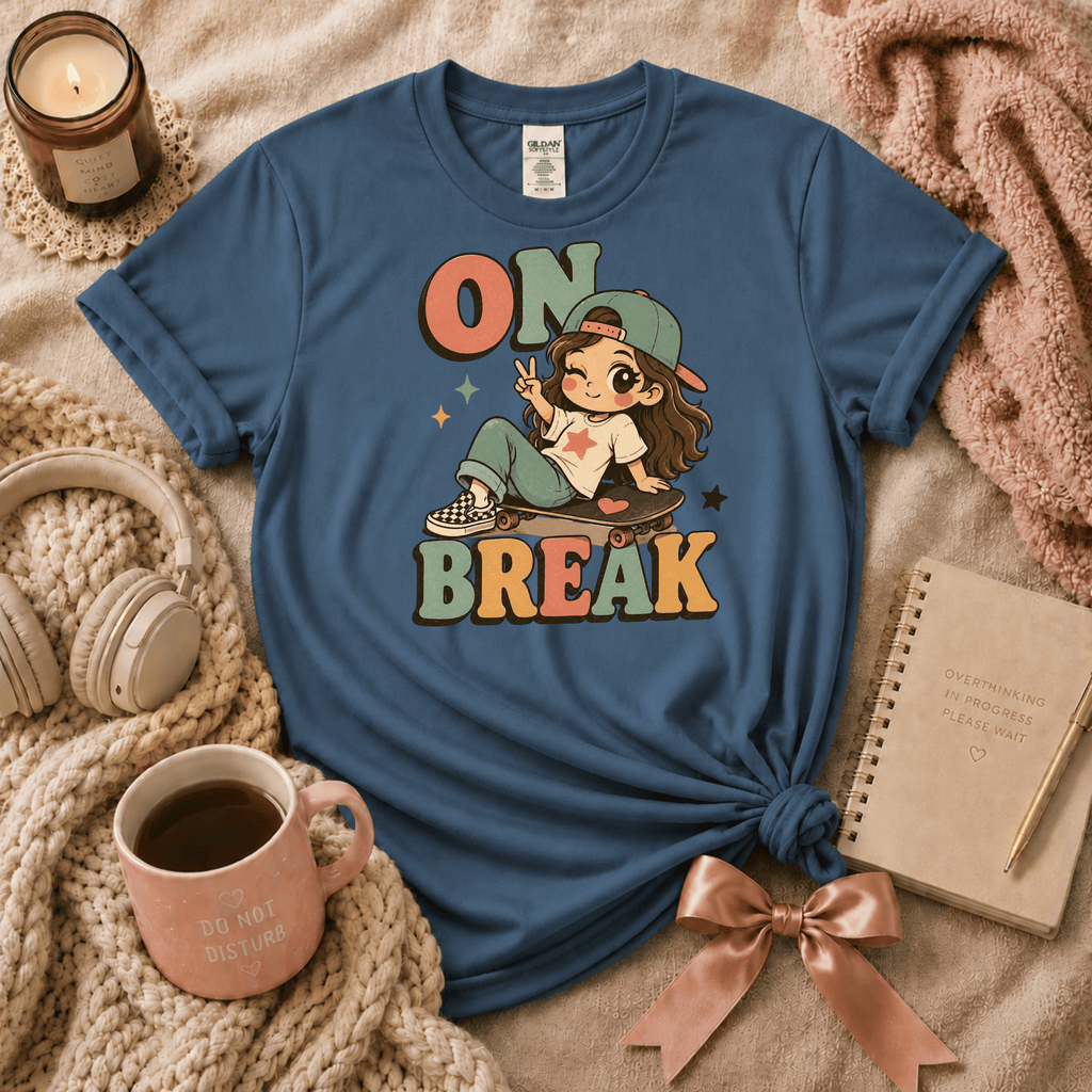 On Break | Funny Introvert Graphic T-Shirt
