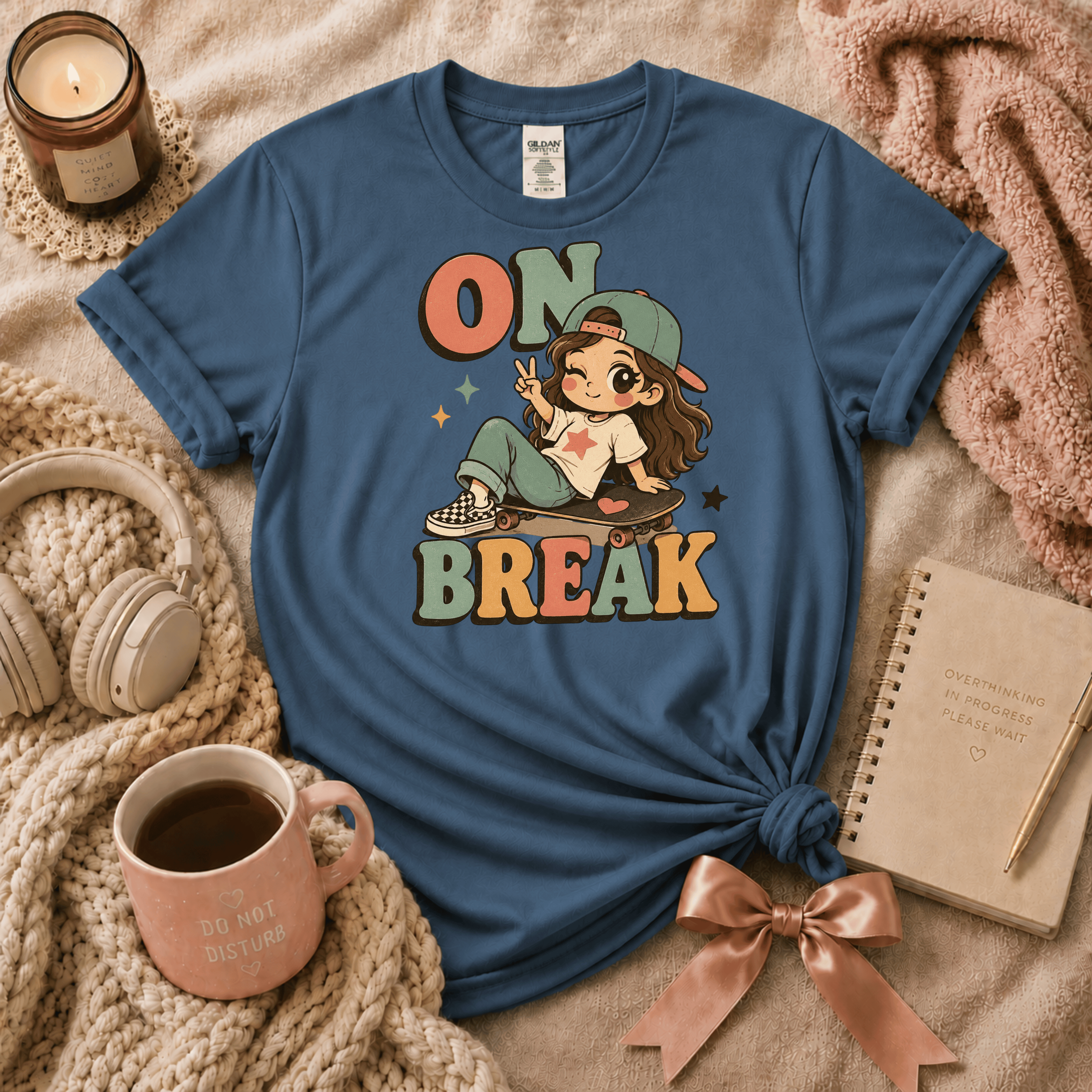 On Break | Funny Introvert Graphic T-Shirt