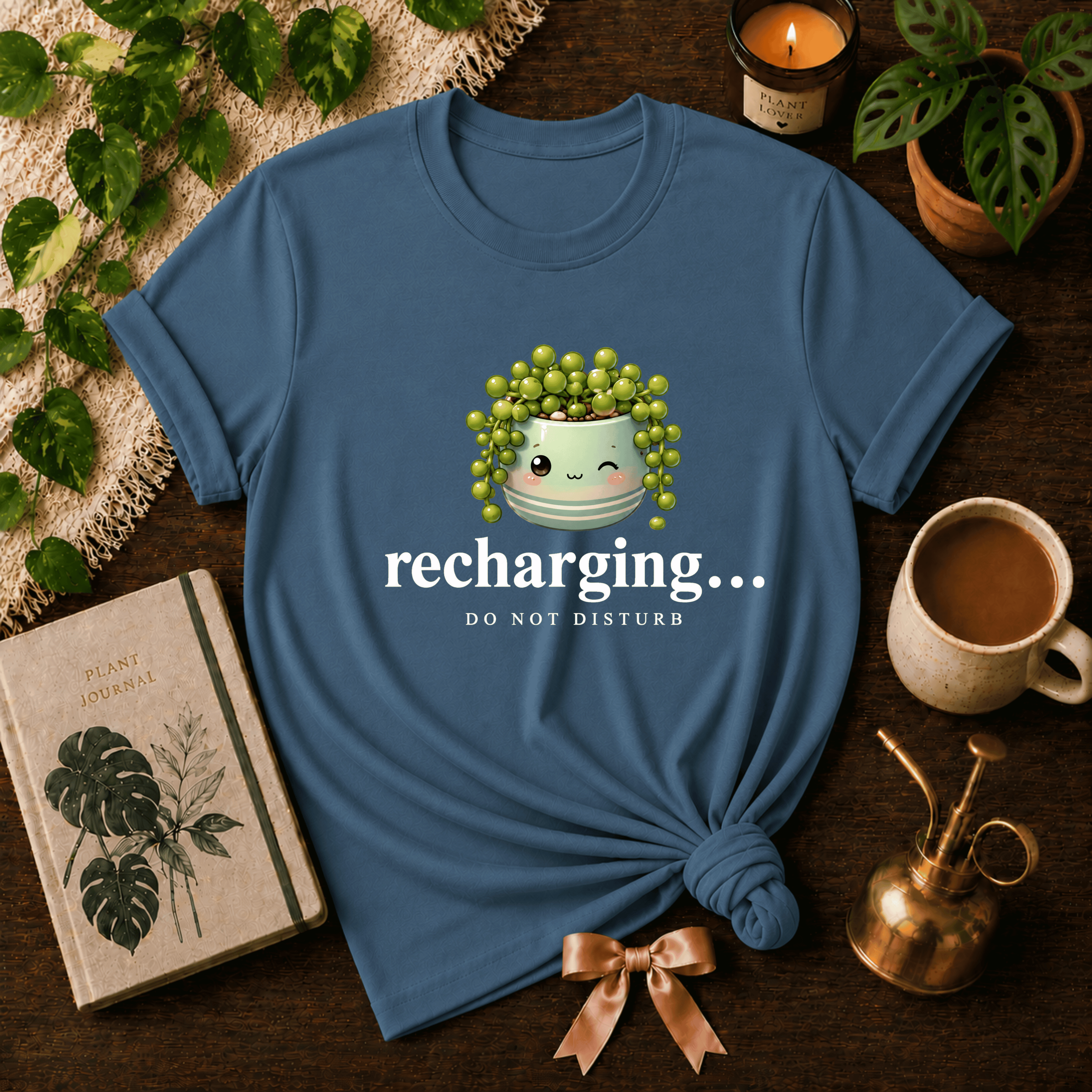 Recharging Succulent | Plant Lover Graphic T-Shirt