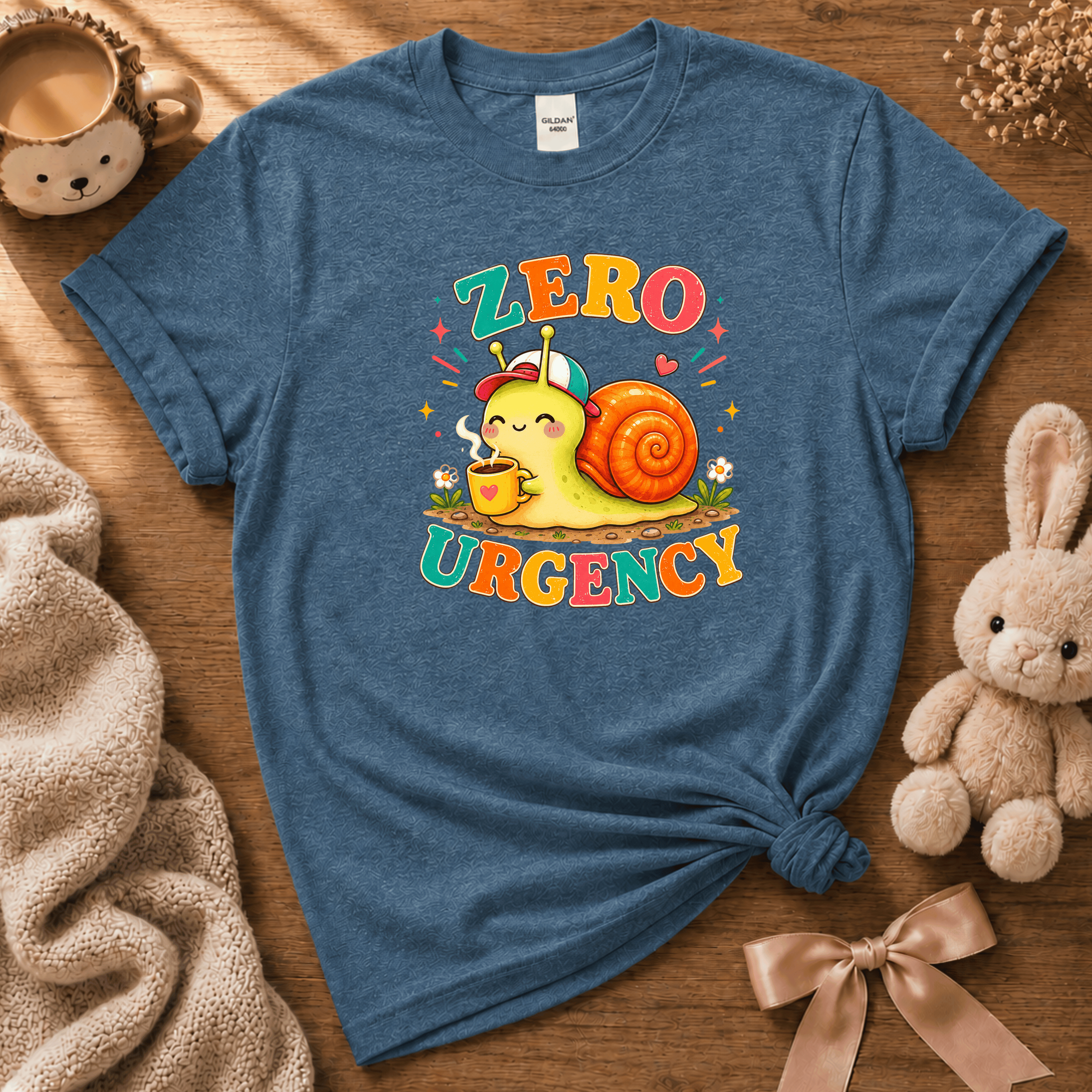 Zero Urgency | Cute Animal Graphic T-Shirt