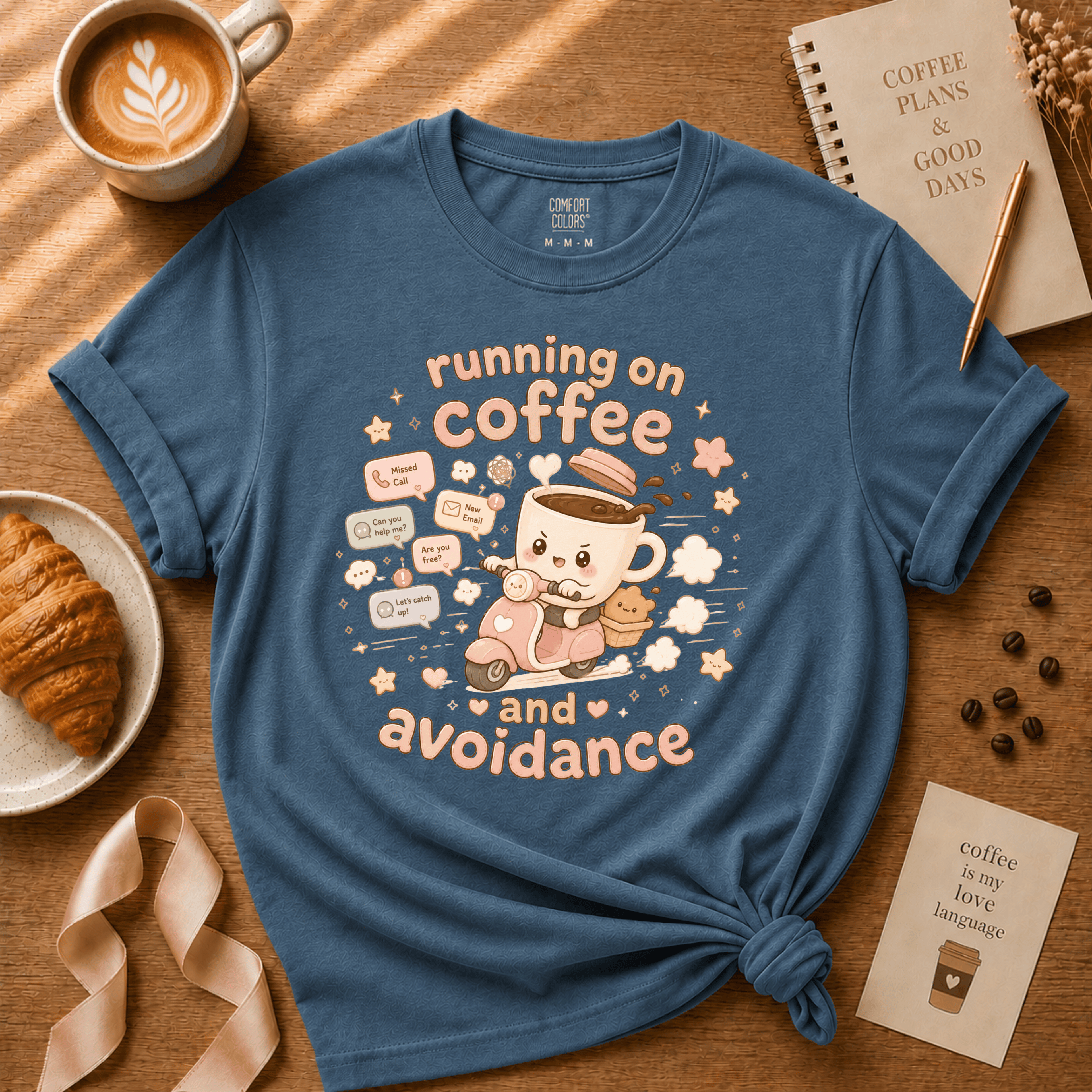 Coffee And Avoidance | Coffee Lover Graphic T-Shirt