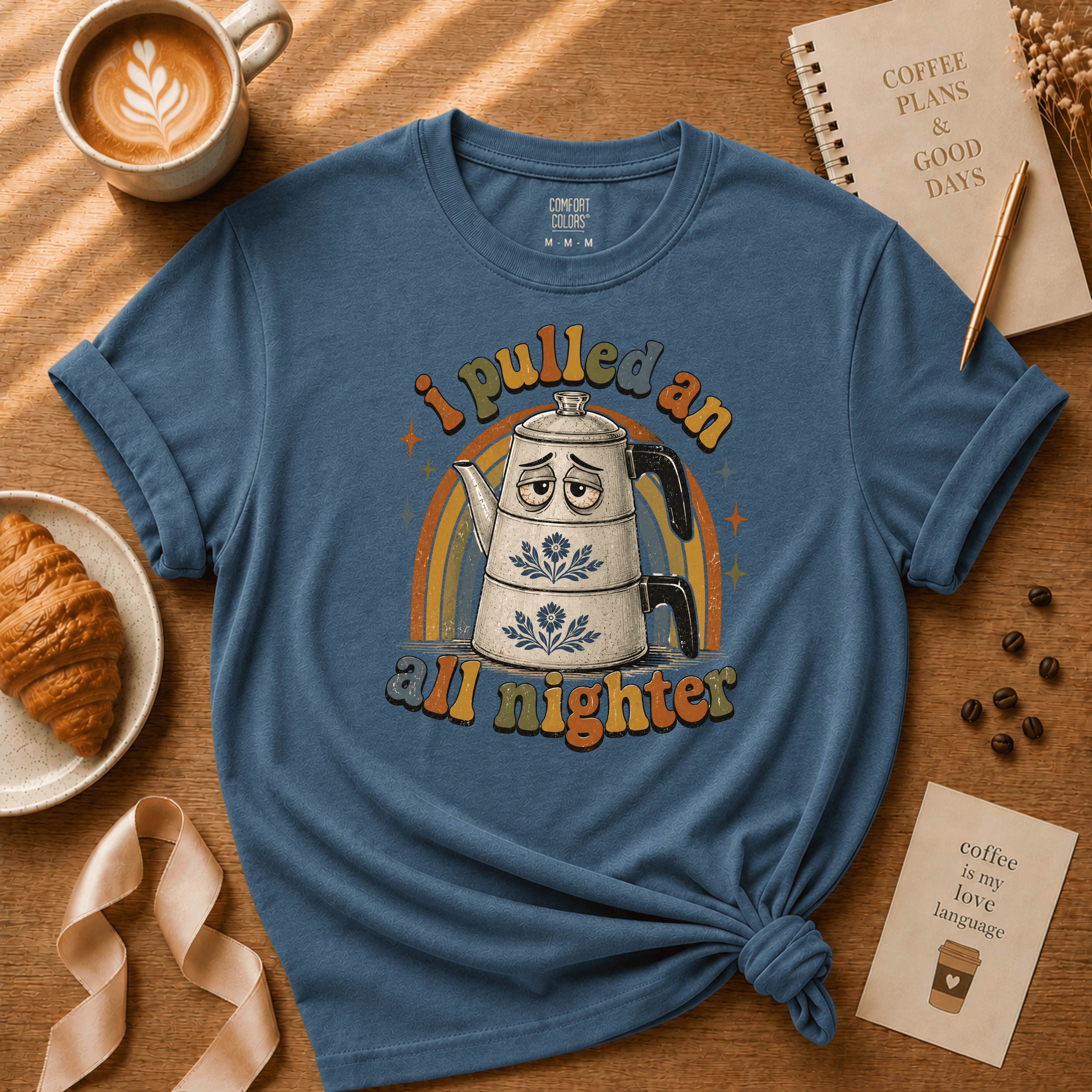 All Nighter | Coffee Lover Graphic T-Shirt