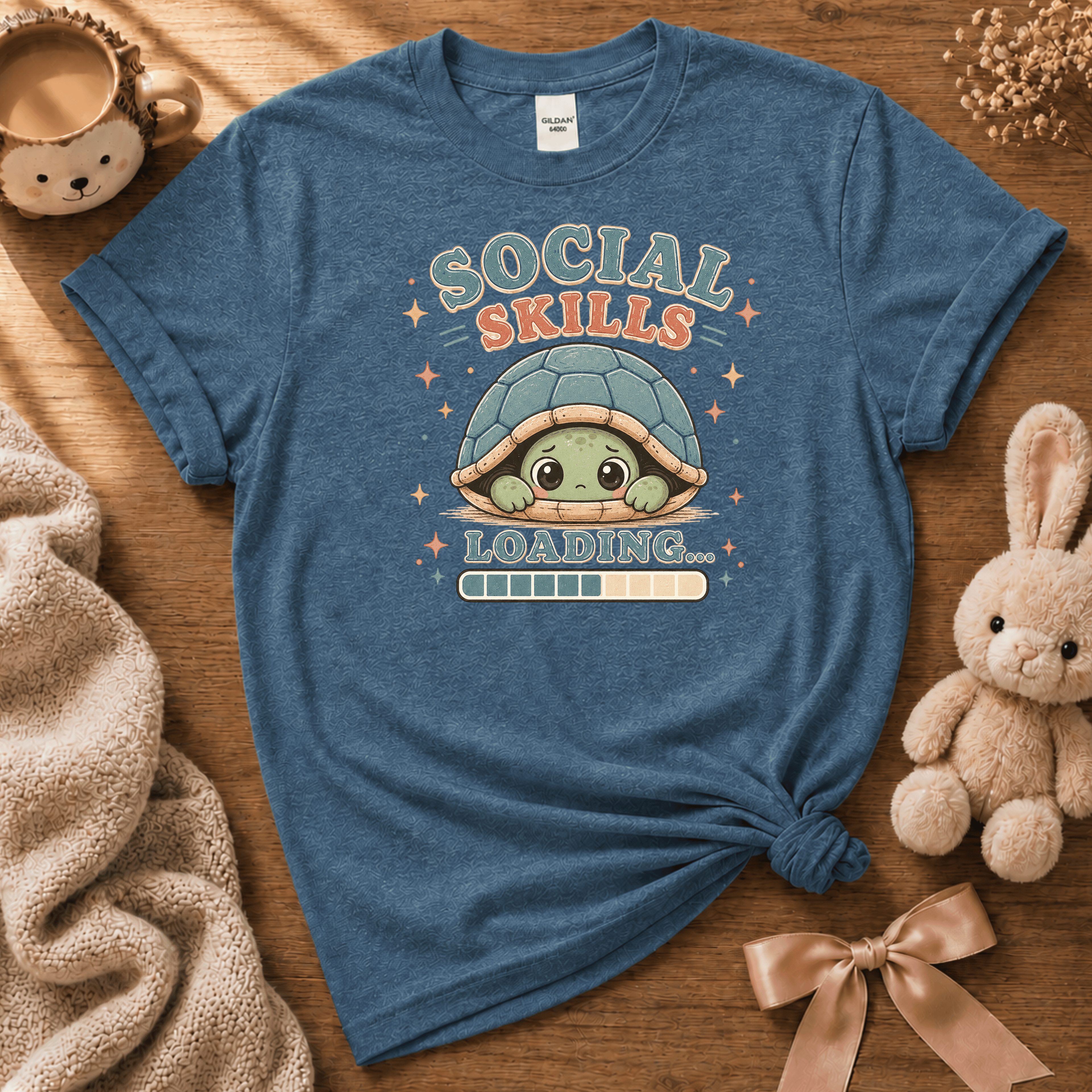 Social Skills | Cute Animal Graphic T-Shirt