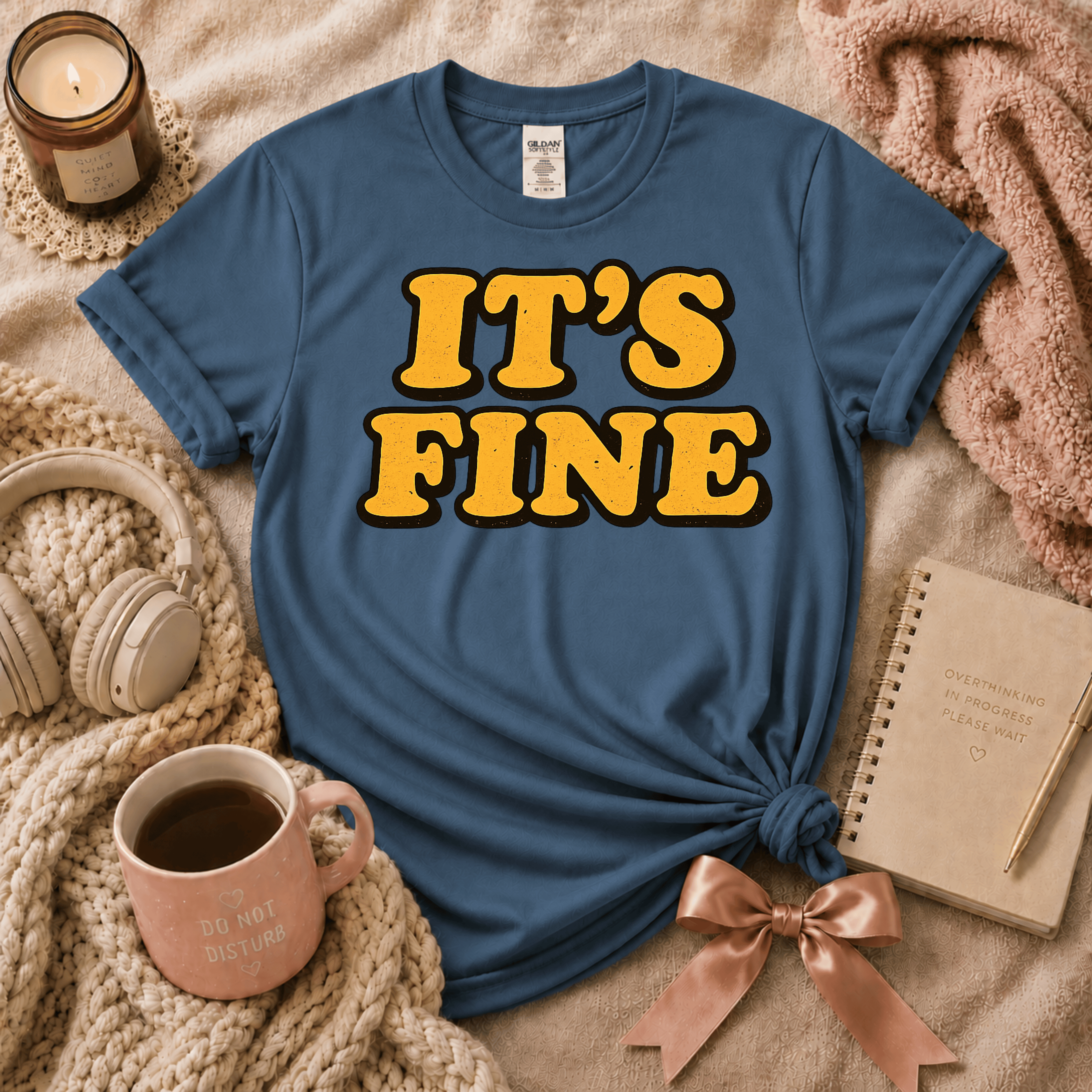 It's Fine | Funny Introvert Graphic T-Shirt