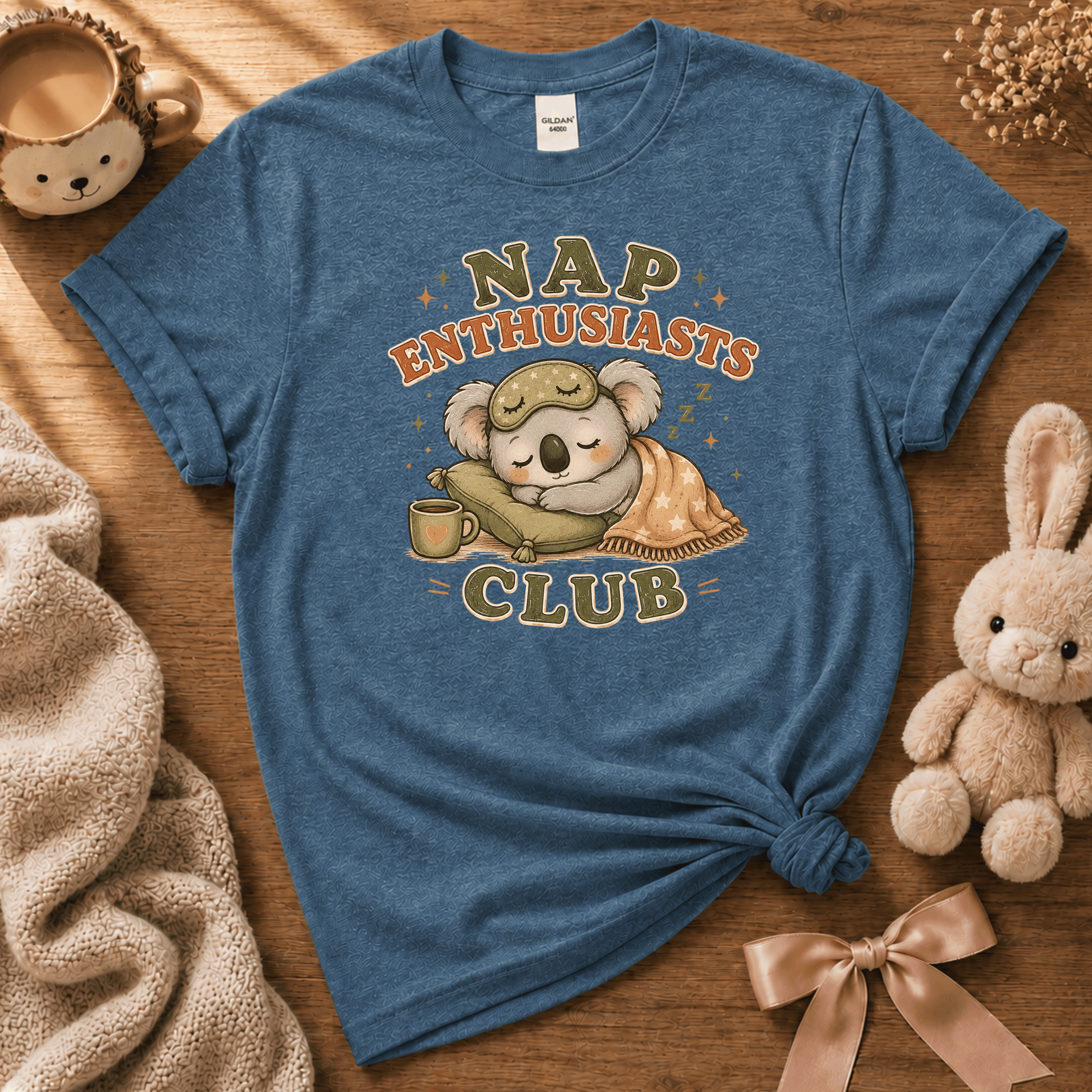 Nap Enthusiast | Cute Animal Graphic T-Shirt