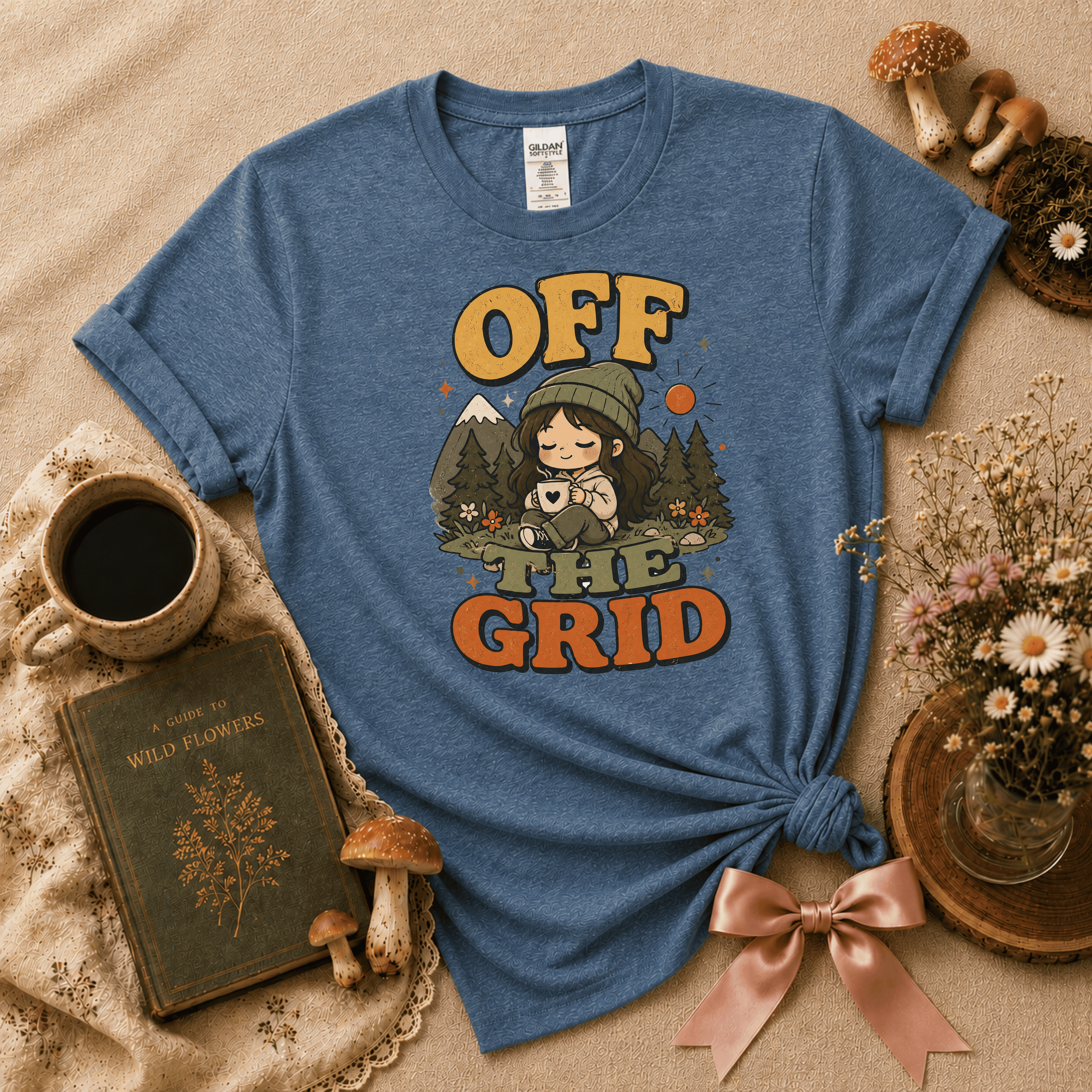Off The Grid | Cottagecore Graphic T-Shirt