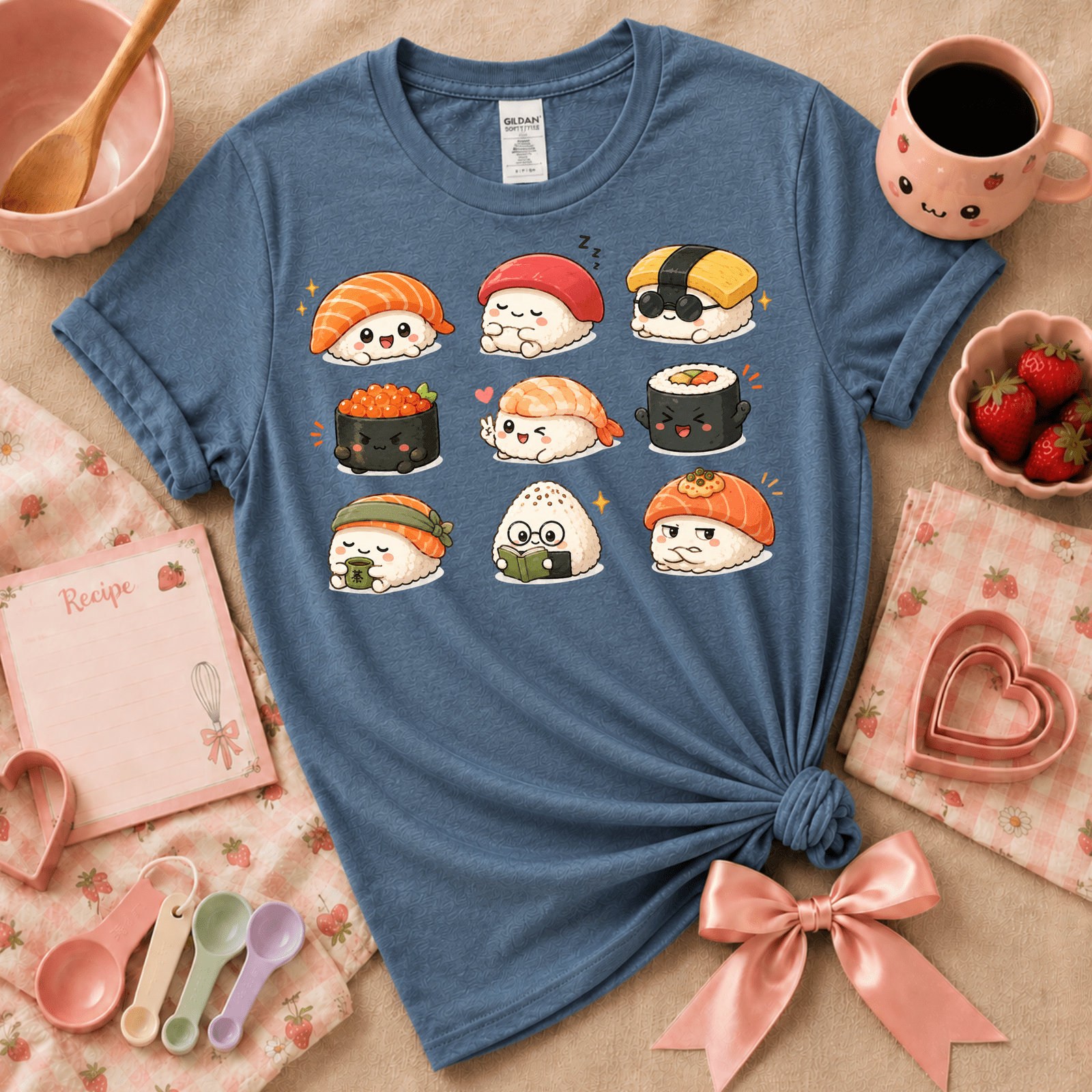 Sushi | Cute Food Graphic T-Shirt