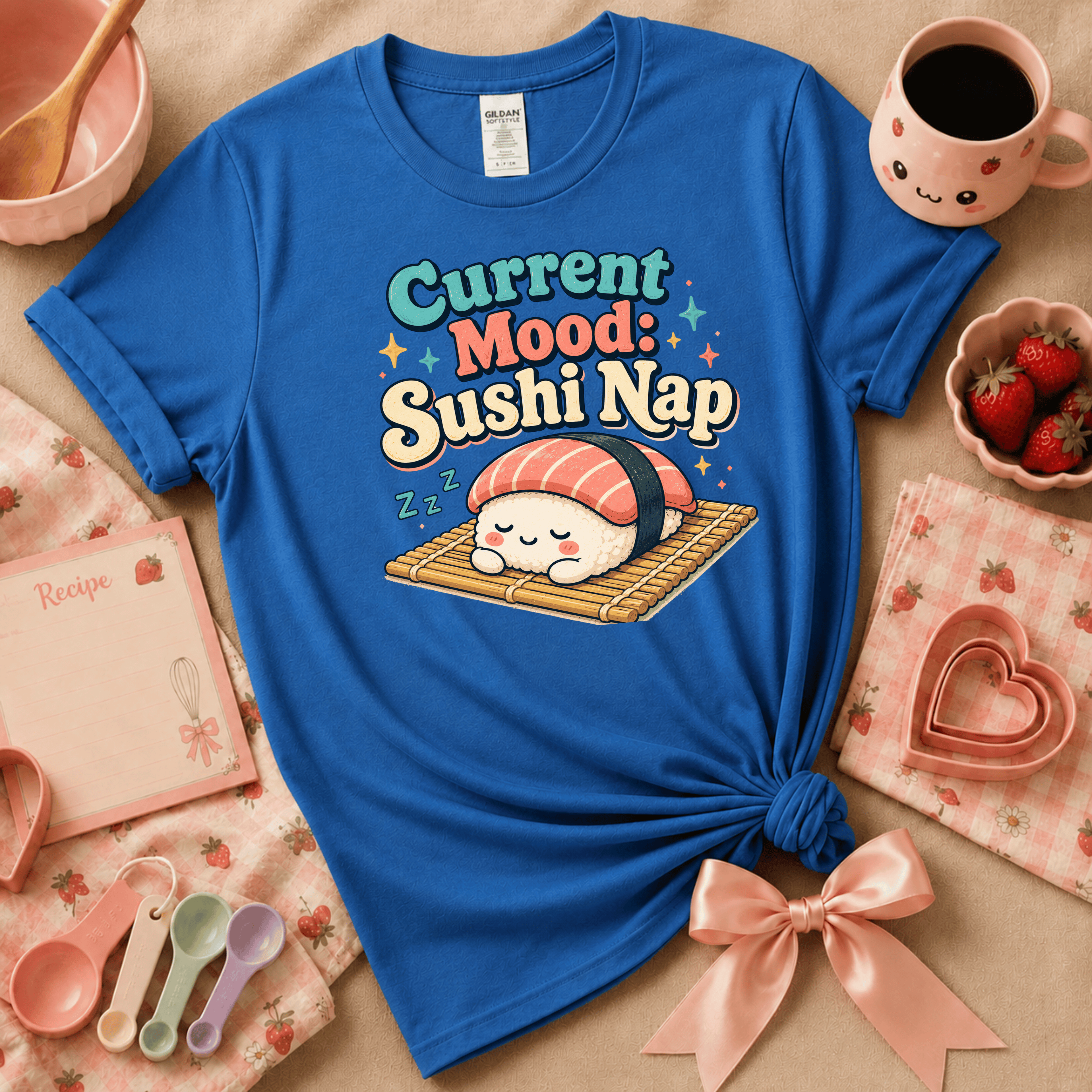 Current Mood | Cute Food Graphic T-Shirt